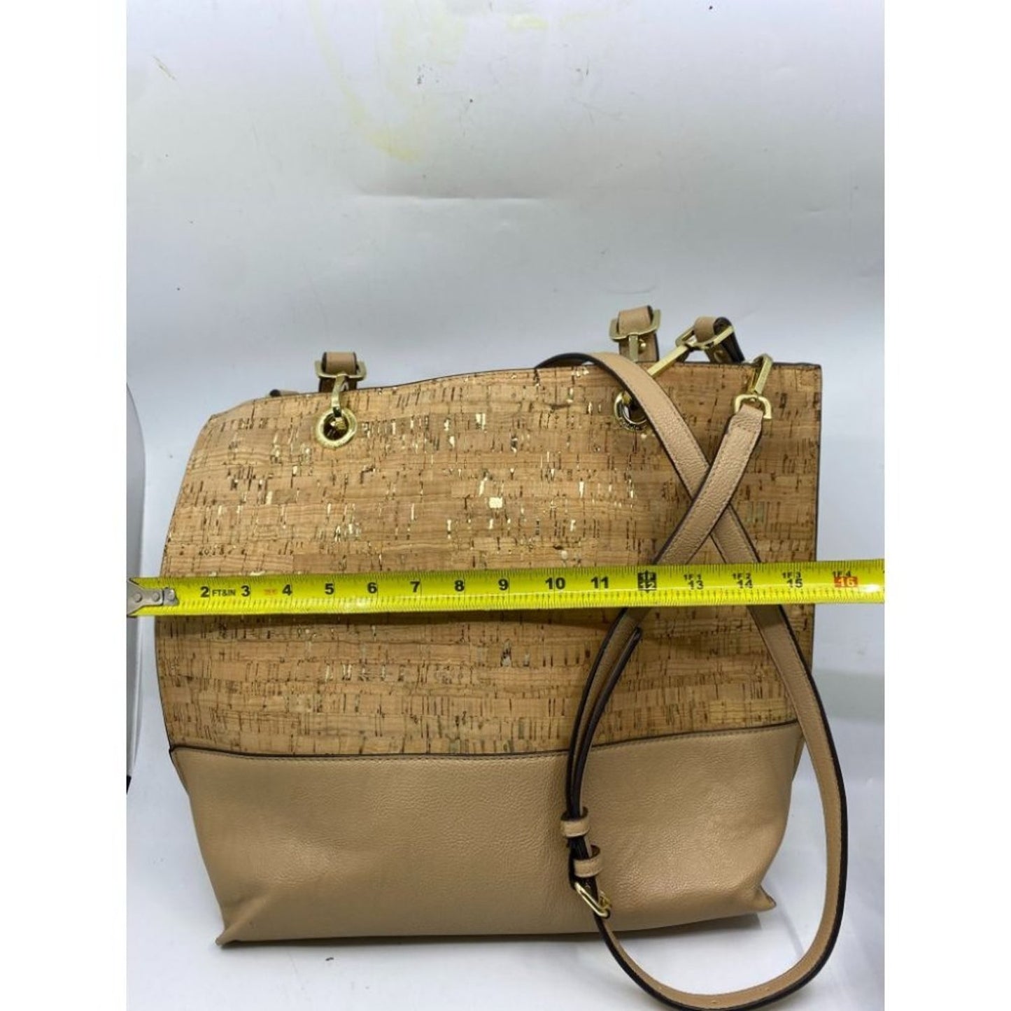 Calvin Klein Tan Large Tote Bag Crossbody Strap