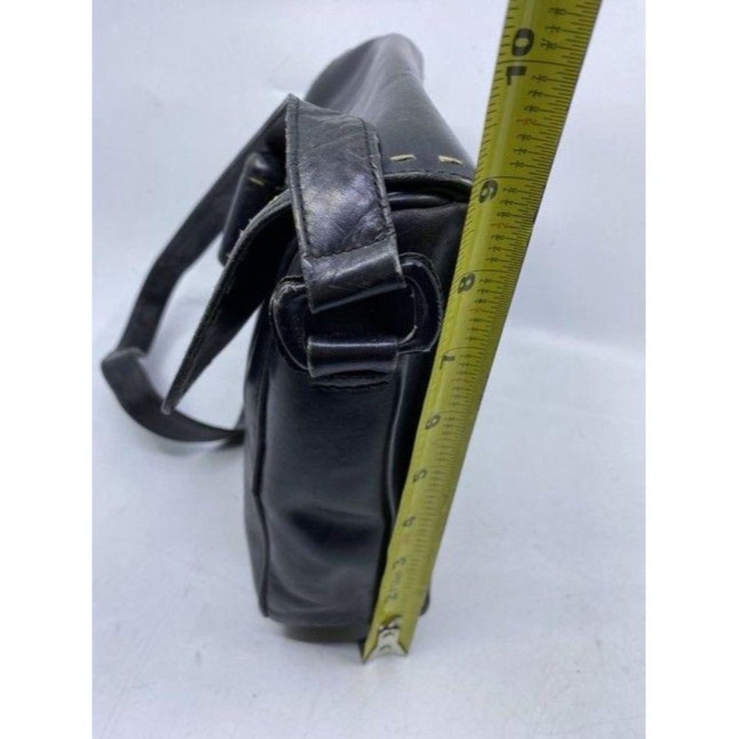 prada vintage black leather cross body bag