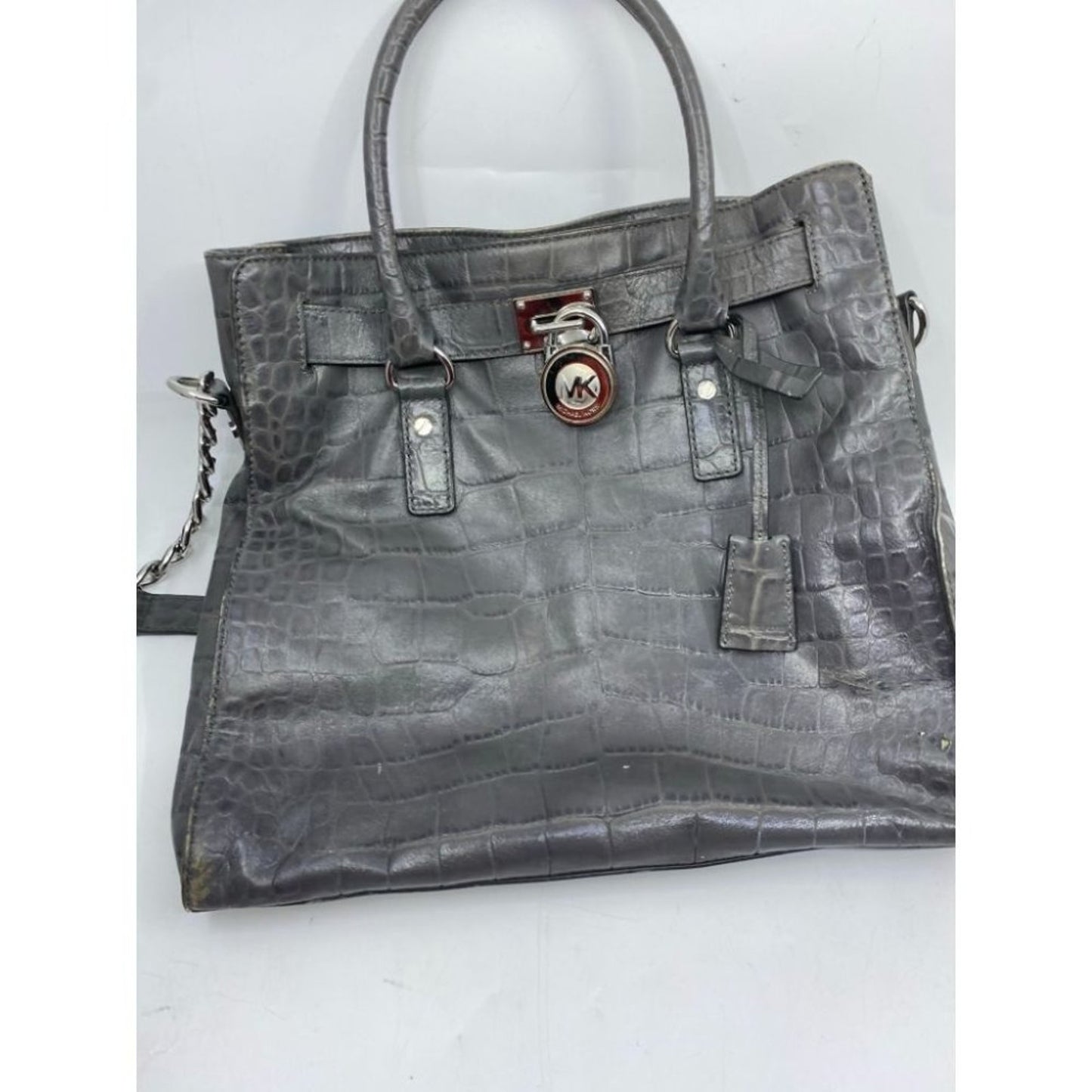 Michael Kors Leather Olive Black Hamilton Bag