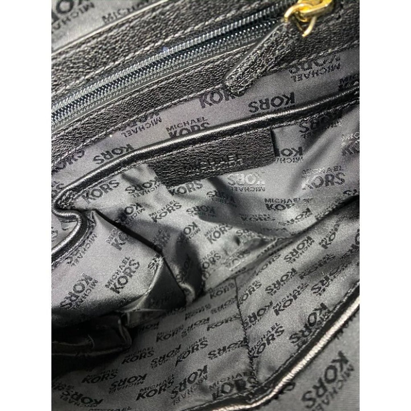 MICHAEL KORS Blue Large Leather Shoulder Bag $390