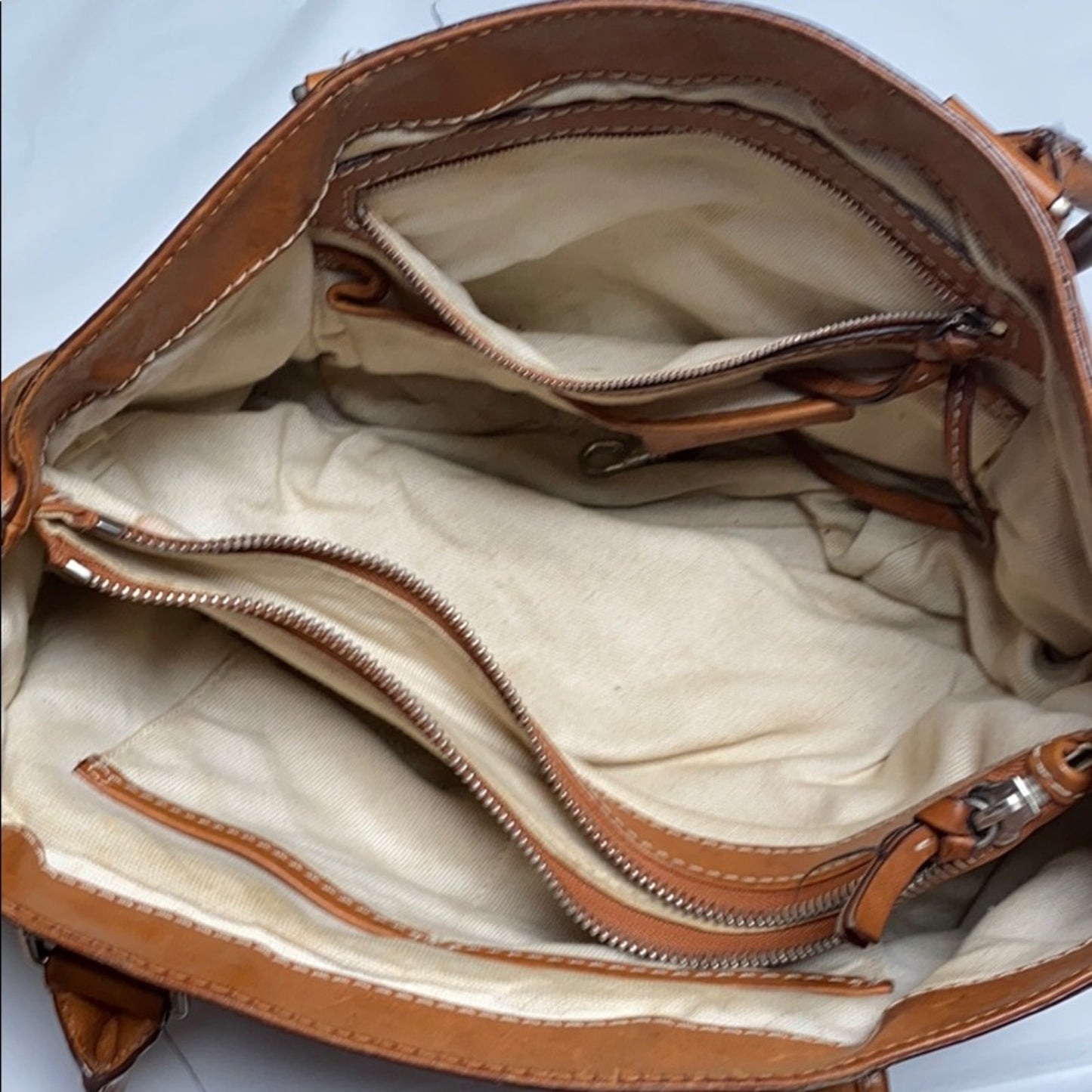 Michael Kors Brown Large PU Leather Shoulder Bag