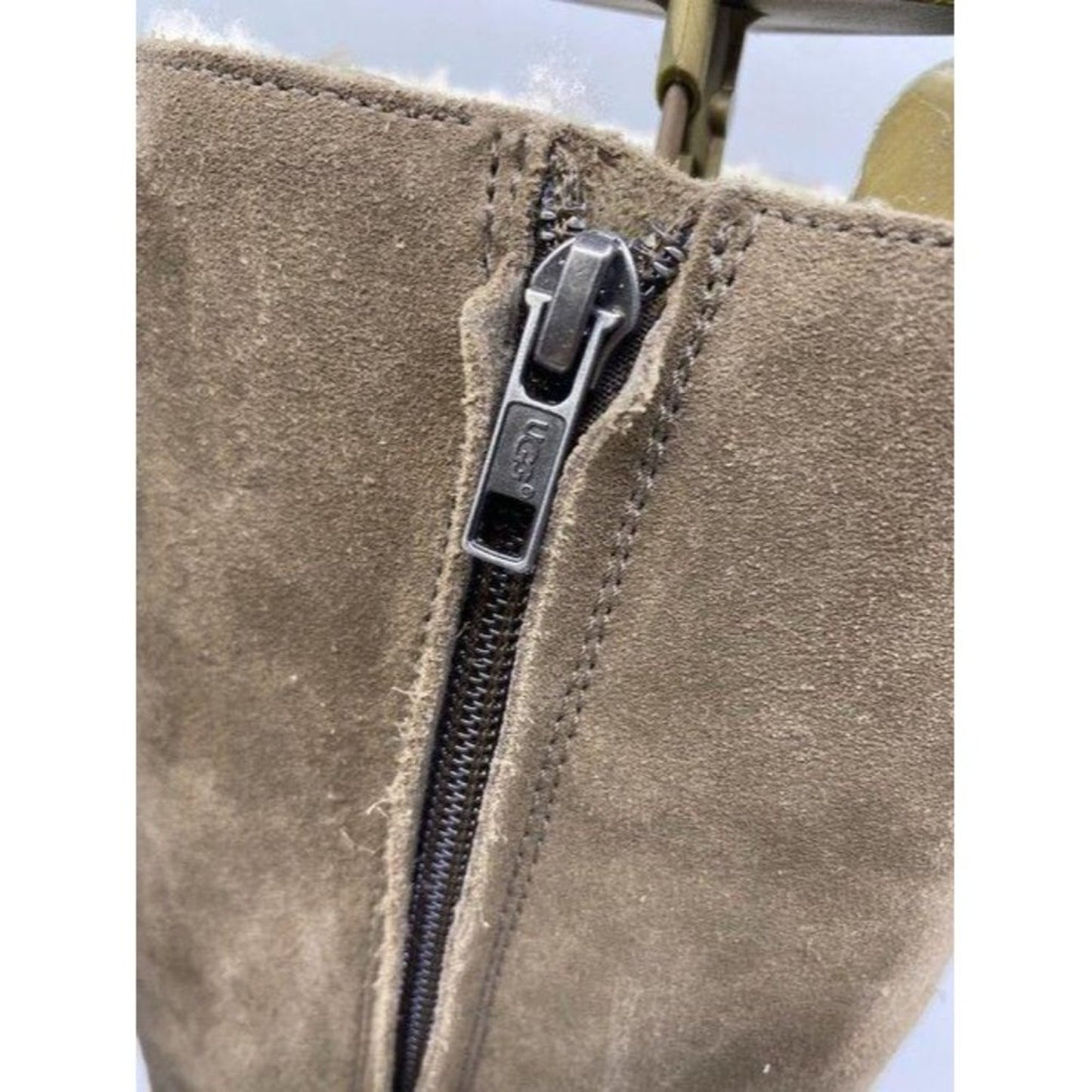 Ugg Australia Tan Tall Full Height Zipper Bootsboo