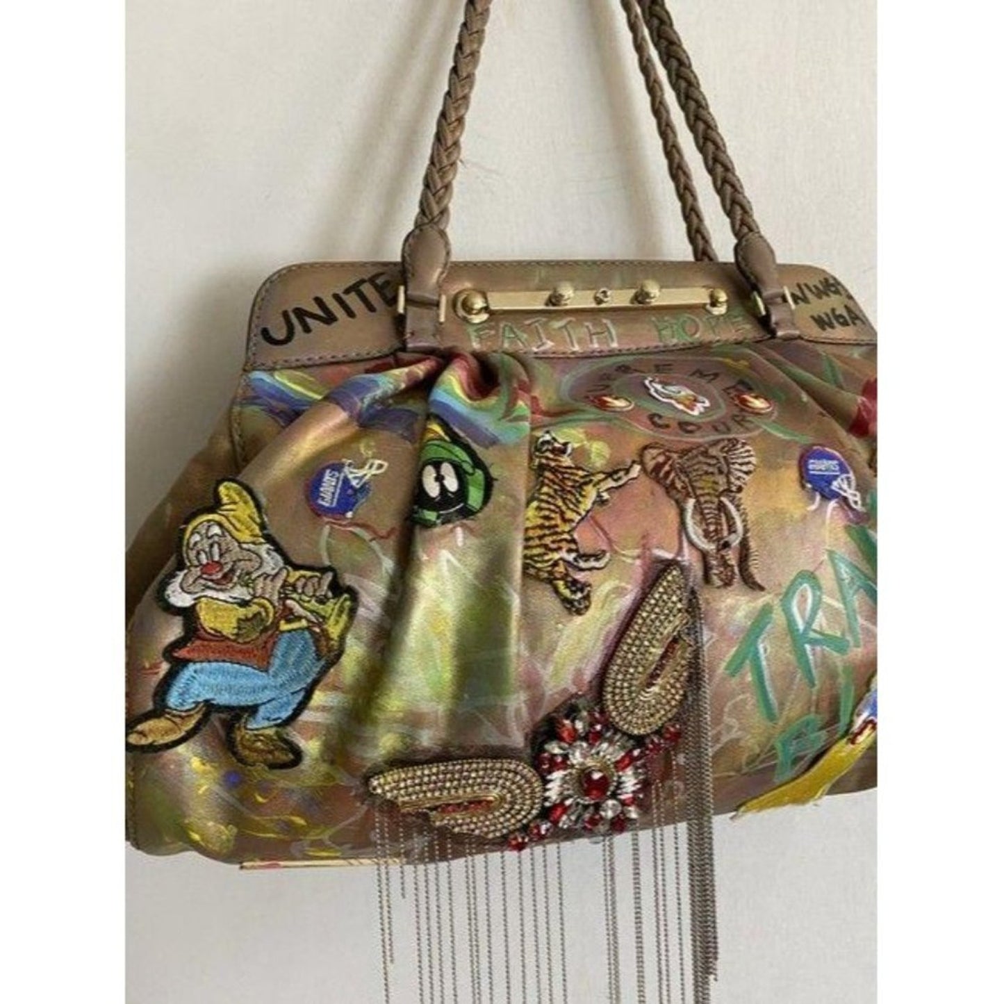 valentino w large customized applique and artwork