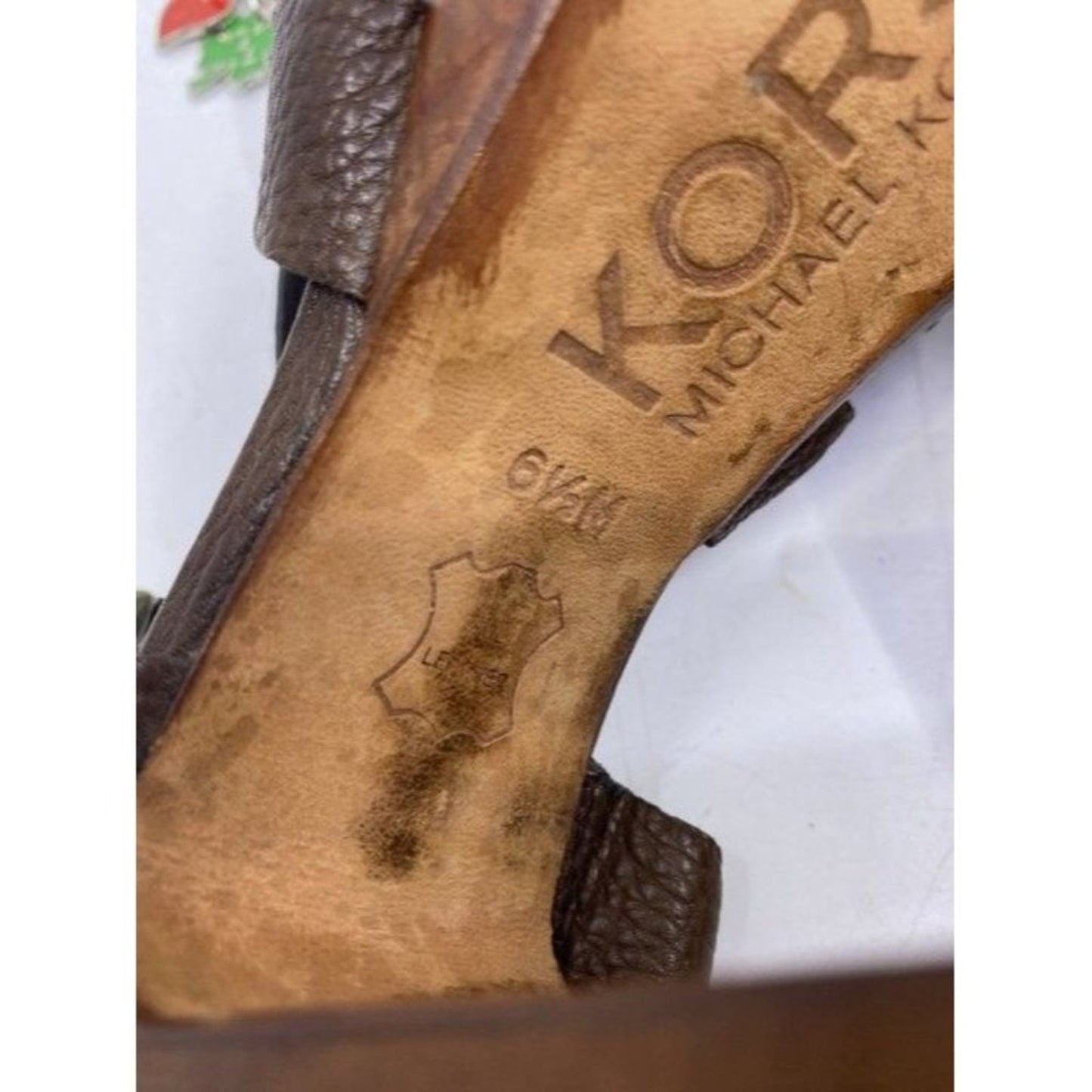 Michael Kors Brown Leather Mid Heel Pumps Size Us