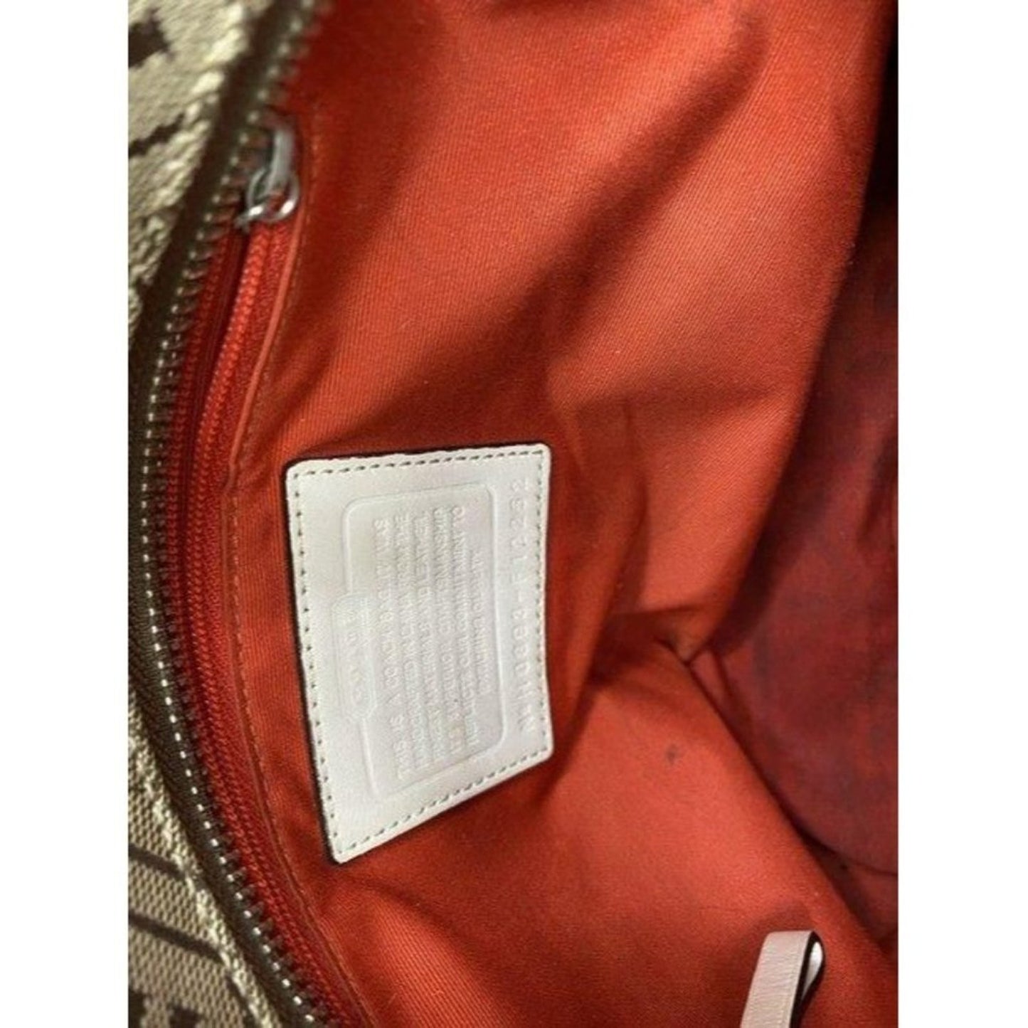 coach w customized by me w applique tan beige jacq