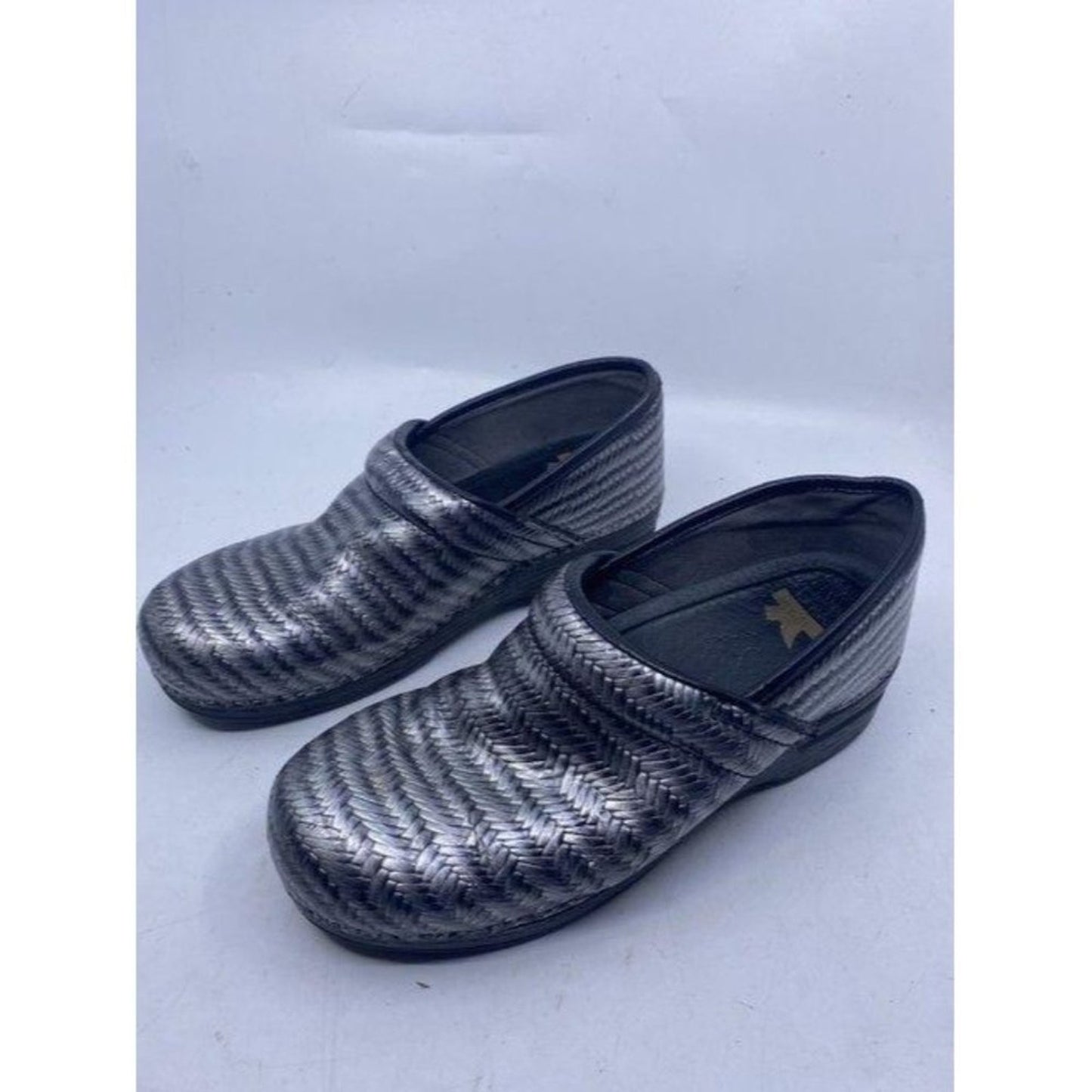 Dansko Black Silver Mulesslides Size Eu
