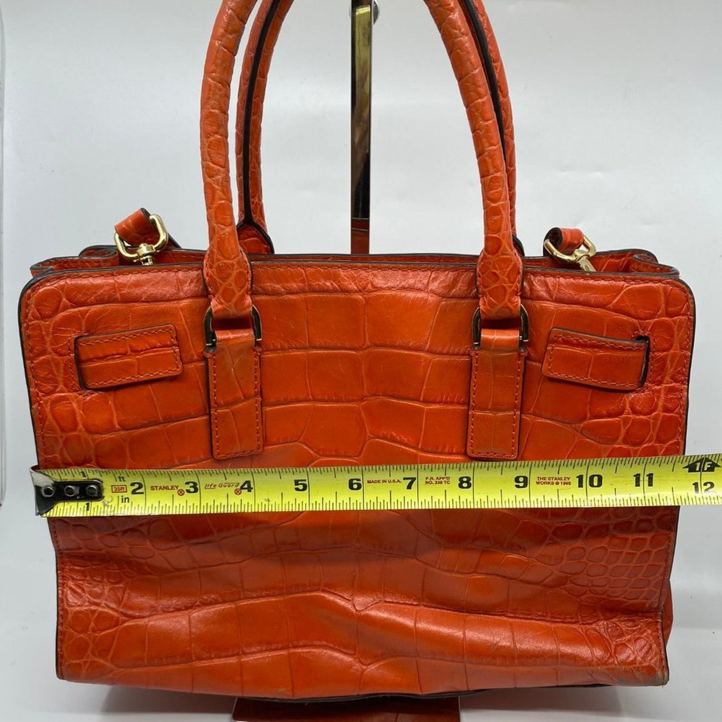 Michael Kors L Orange Leather Crossbody/Handbag