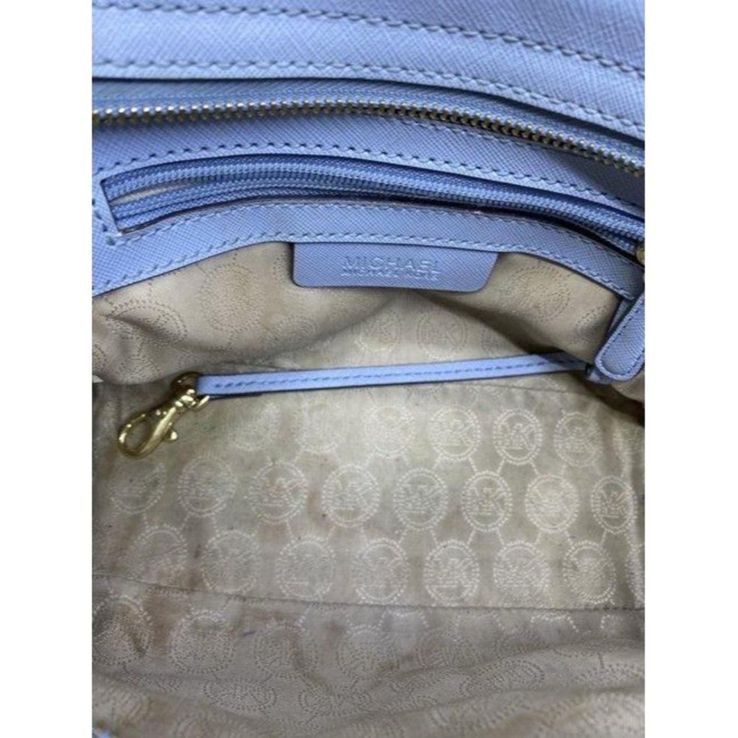 michael kors small blue cross body bag