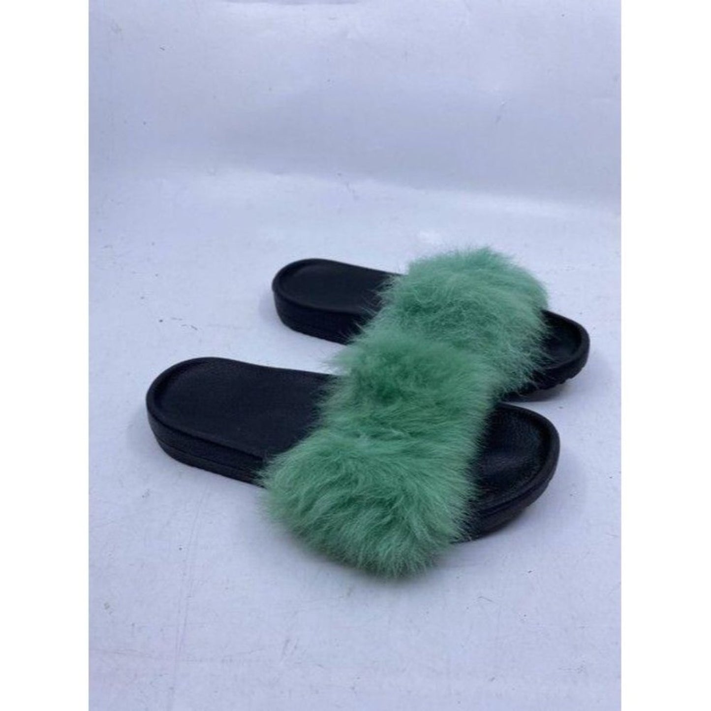 Ugg Australia Green Super Cute Puffed Sandals Size