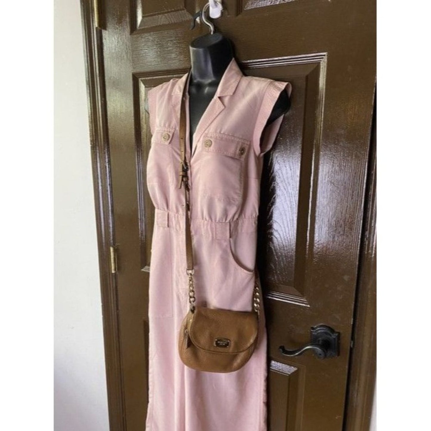 Michael Kors Classic Tan Leather Cross Body Bag