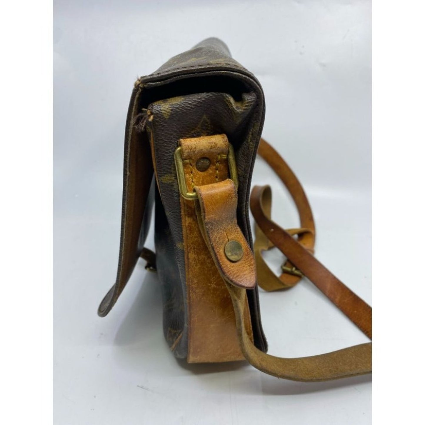 LOUIS VUITTON Brown Vintage Monogram Crossbody Bag