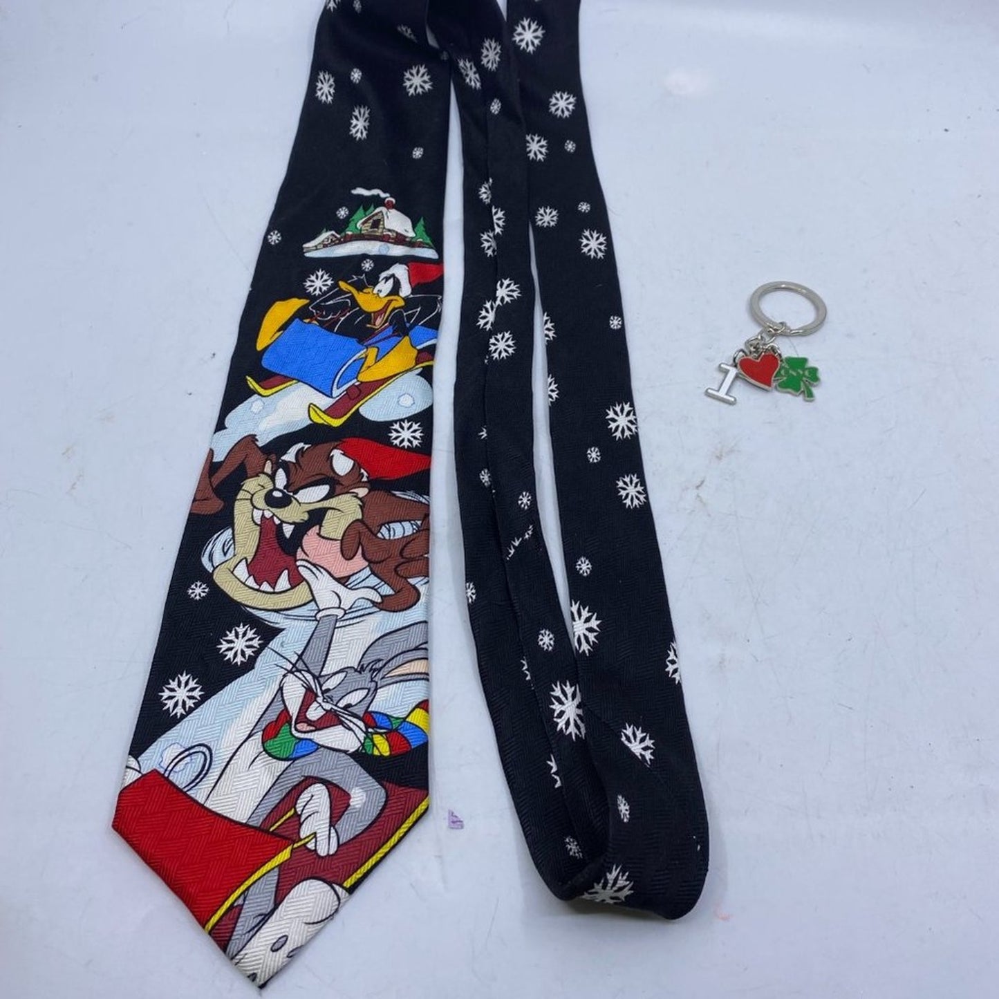 Looney Tunes Mania Christmas Sleigh Tie