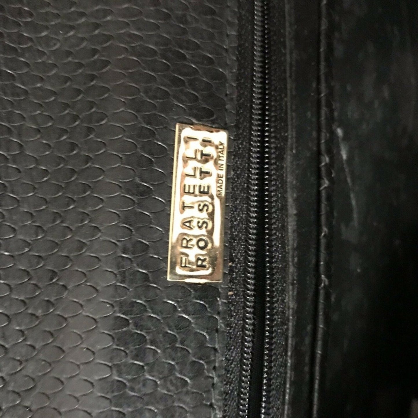 FRATELLI ROSSETTI Python Skin Clutch Vintage