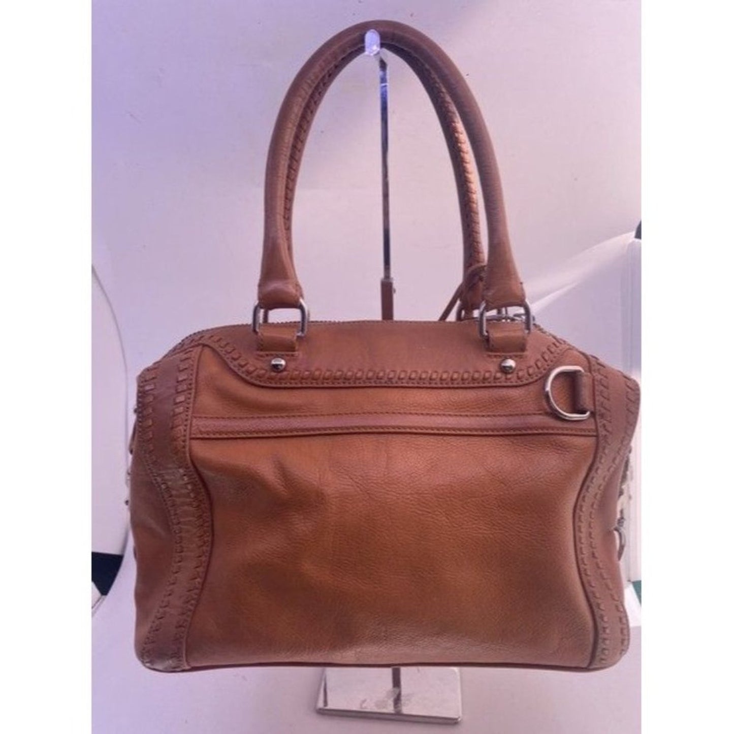Rebecca Minkoff Weave Tassle Tan Leather Shoulder Bag