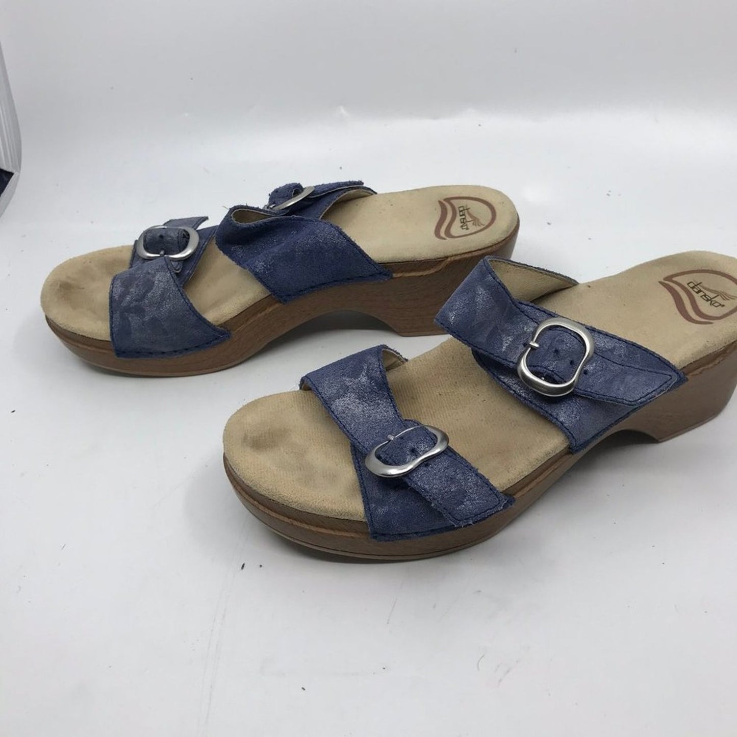 Dansko Blue Tan Women's Mules Size: EU 40