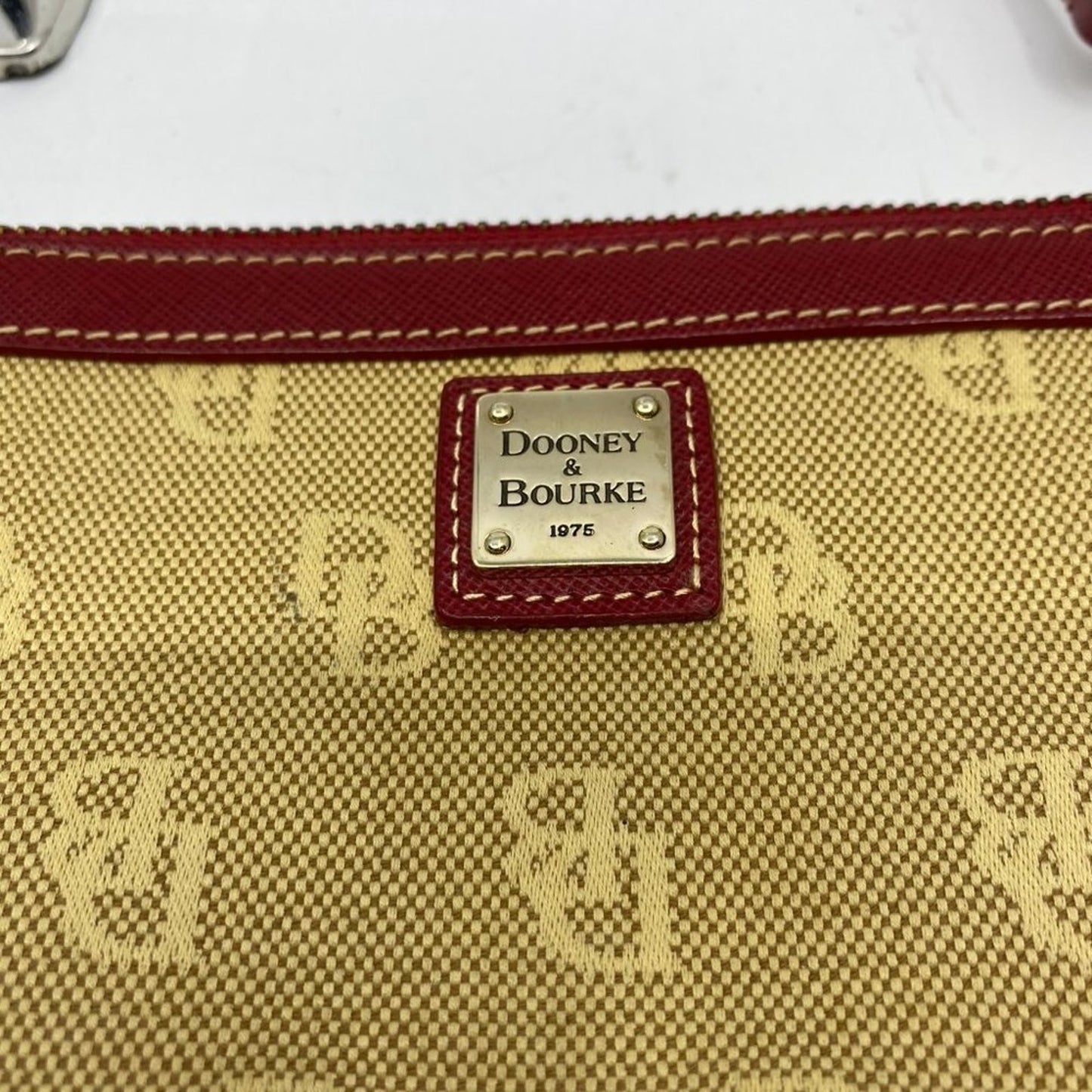 Dooney & Bourke Tan Fabric Wristlet