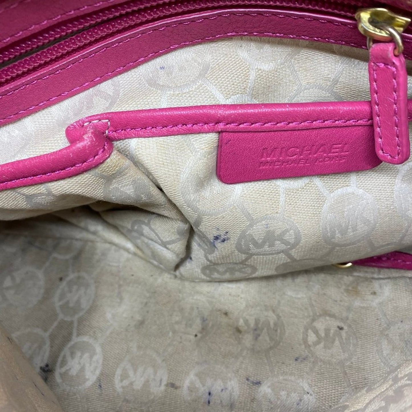 Michael Kors Customized w/ Cats Patch and Graffiti