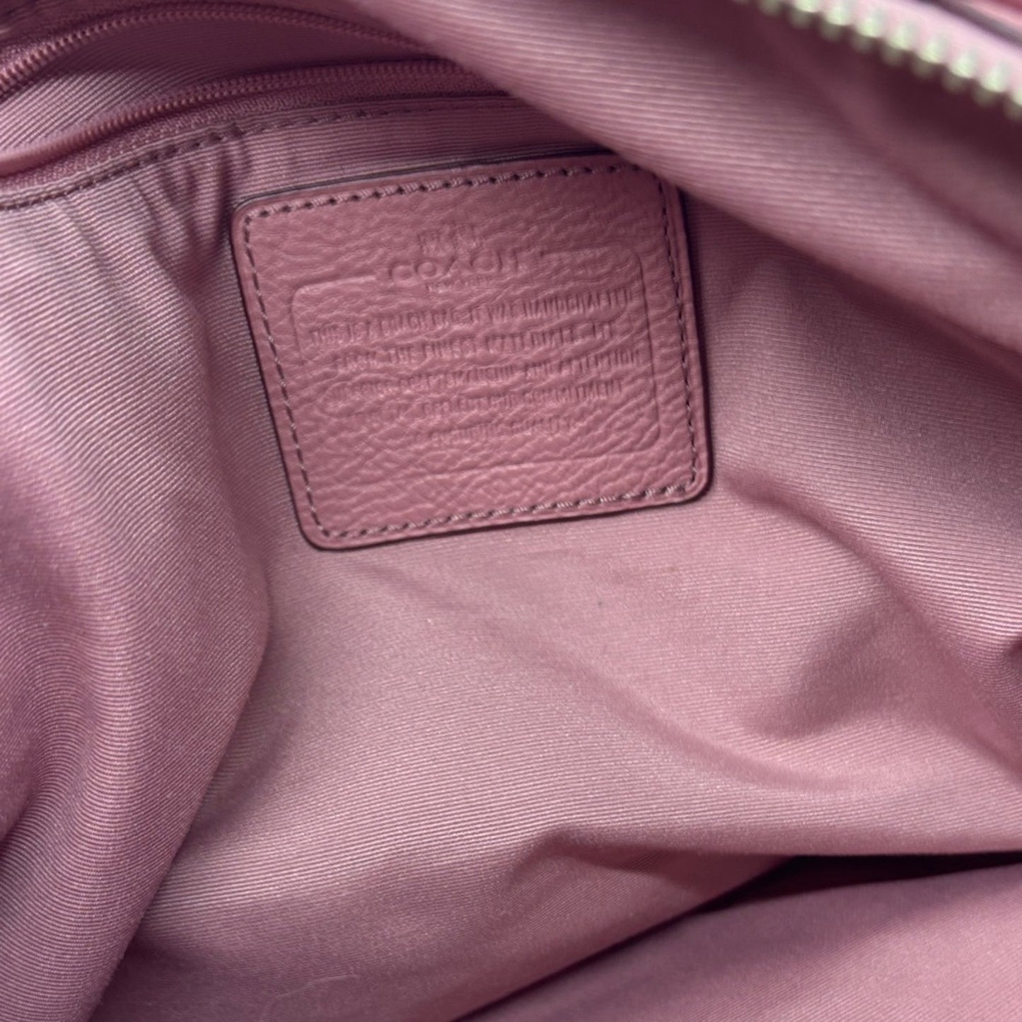 Coach Dusty Rose Leather Shoulder Bag