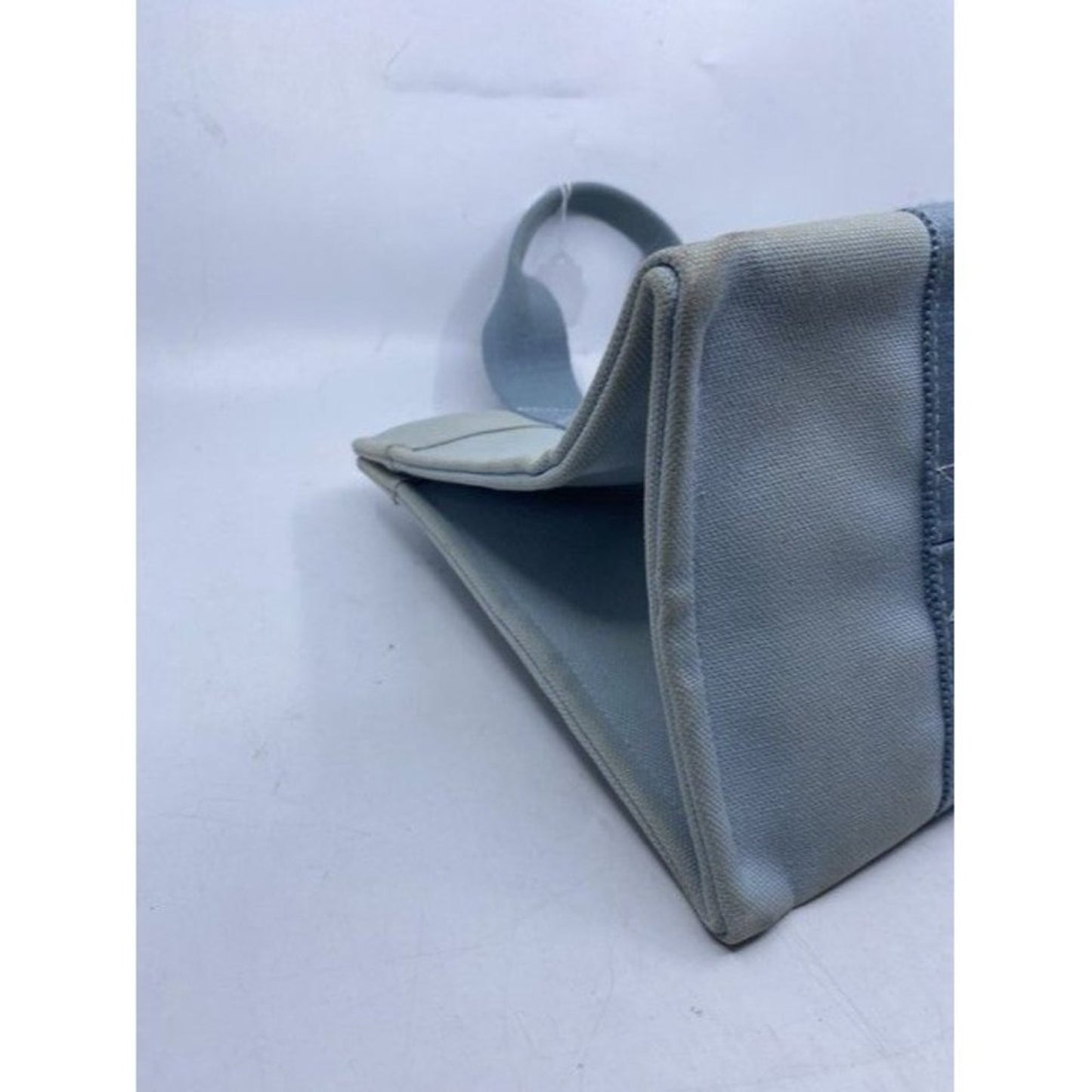Hermes Deauville Toile Plage Mm Blue Cotton Tote
