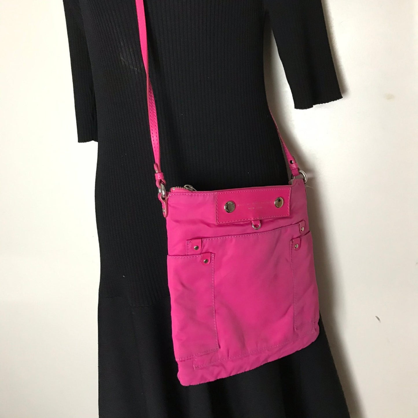 Marc Jacobs Pink Leather Cross Body Bag