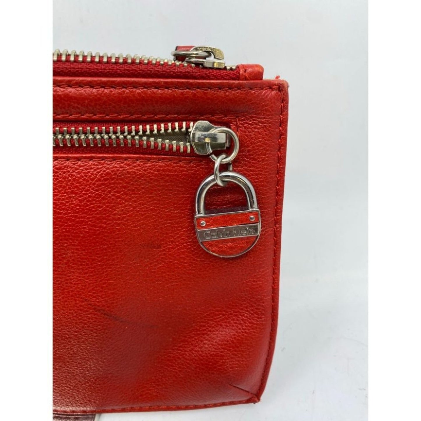Calvin Klein Red Wristlet