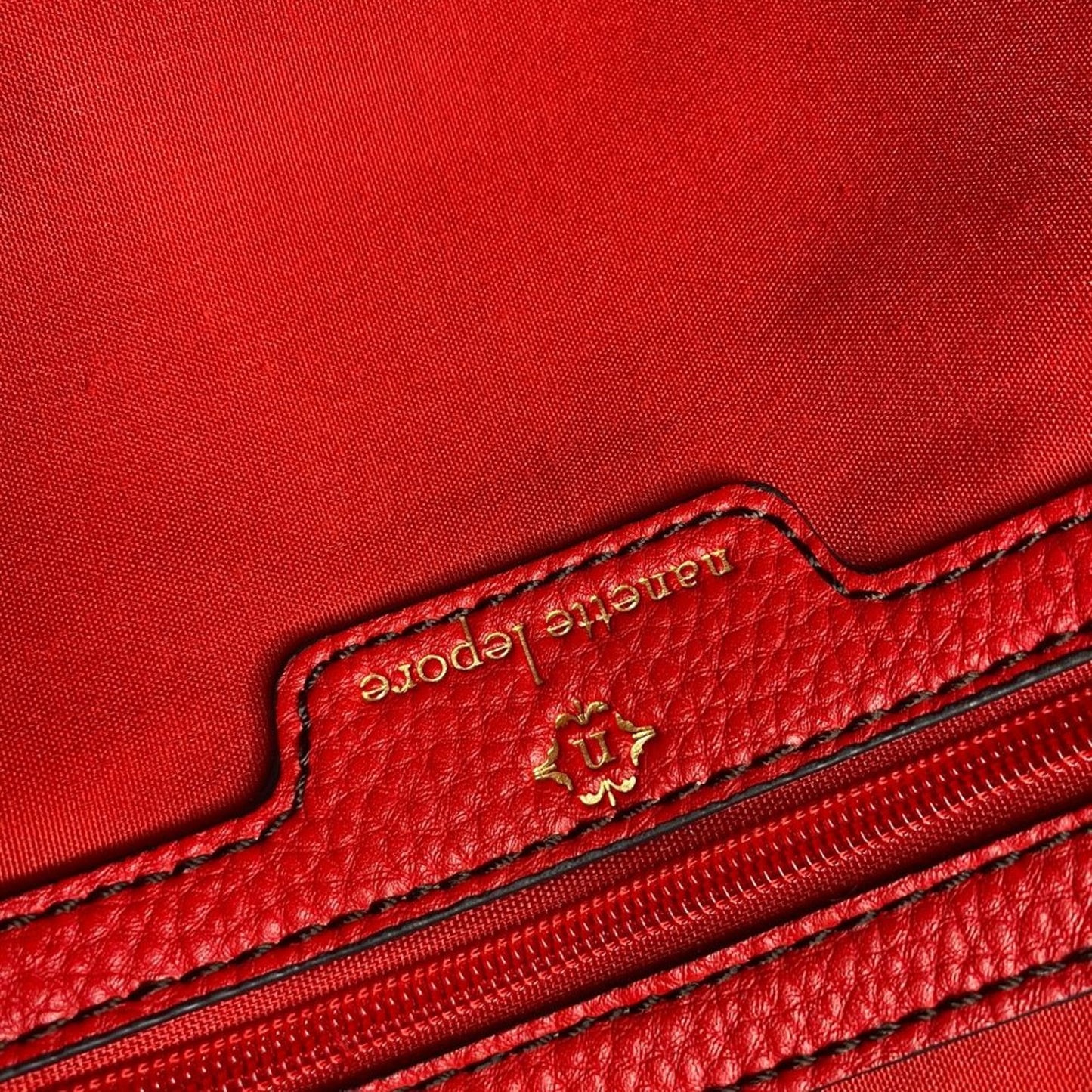 Nanette Lepore Red Leather Shoulder Bag