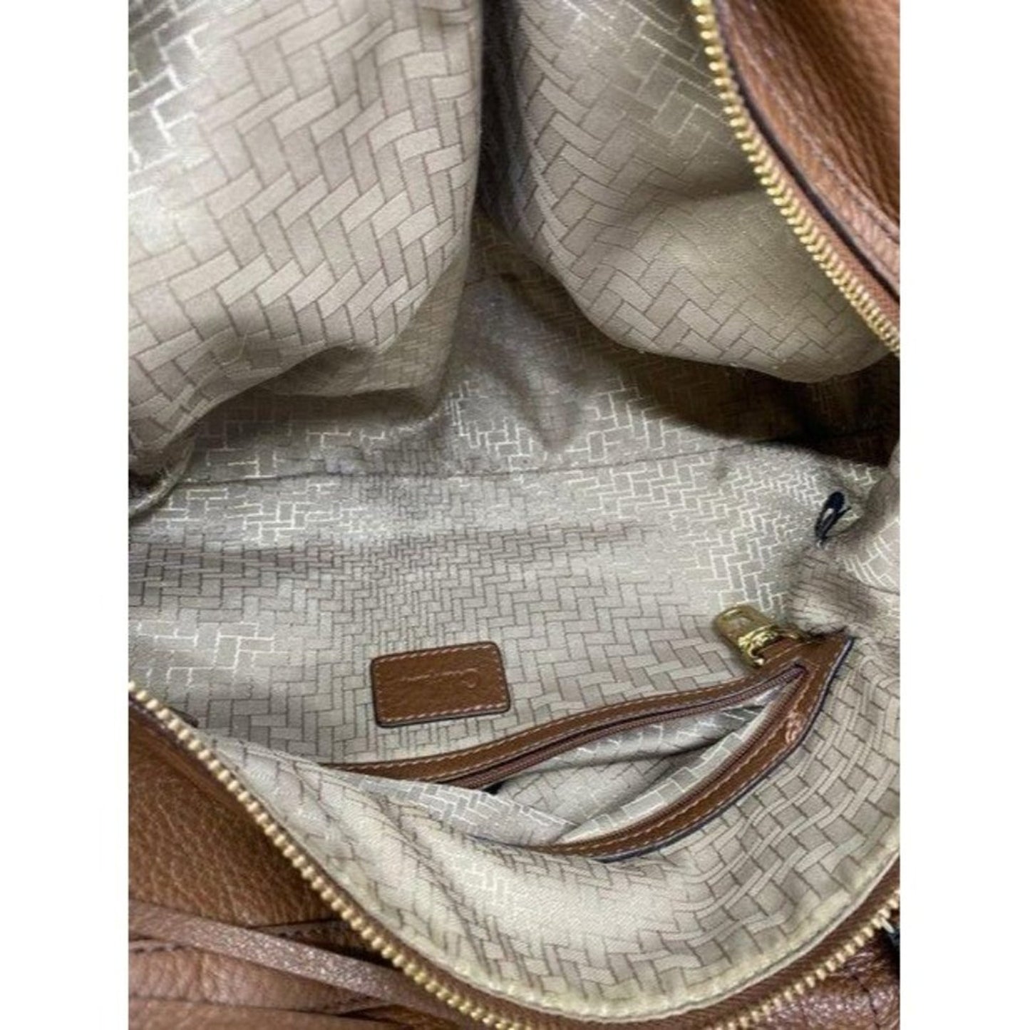 cole haan brown leather shoulder bag