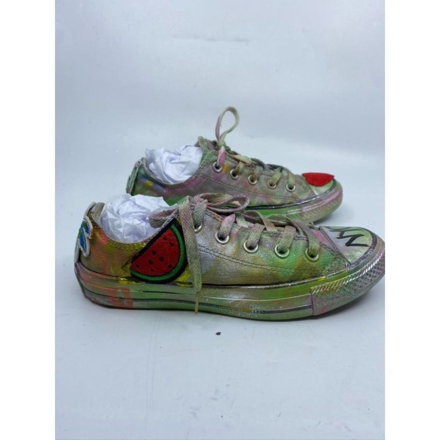 Converse Sneakers Customized Multi Color Women's 6