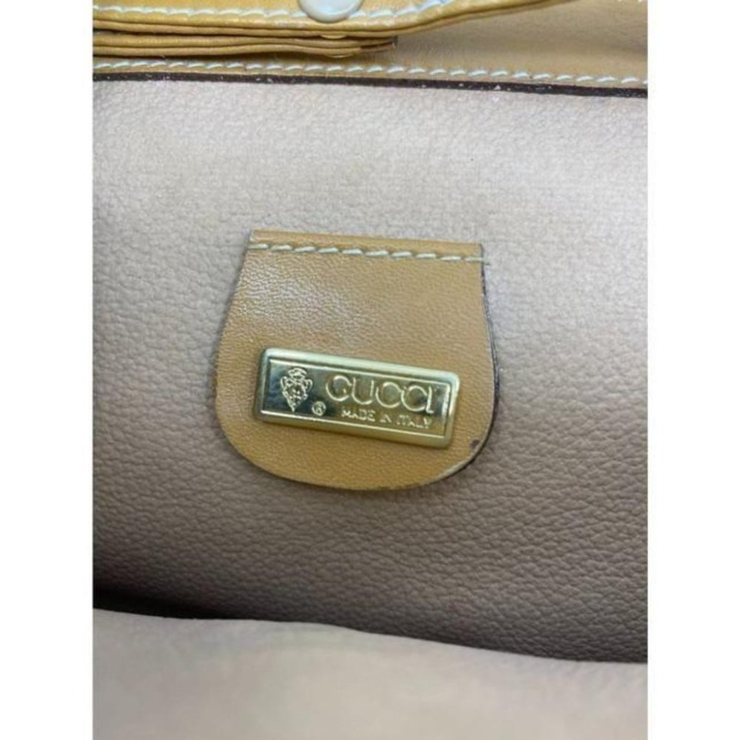 GUCCI Vintage Flap Coated Canvas Crossbody Bag