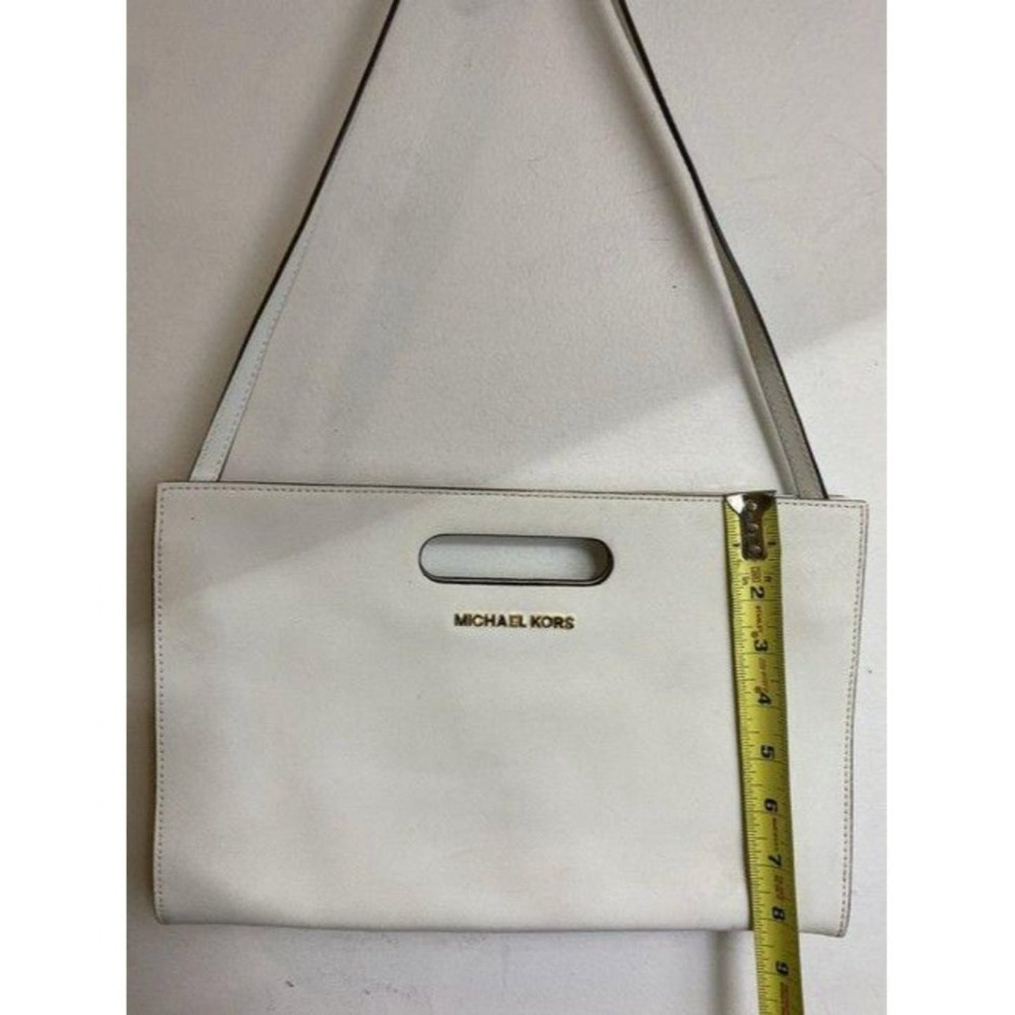 michael kors small handbag white leather hobo bag