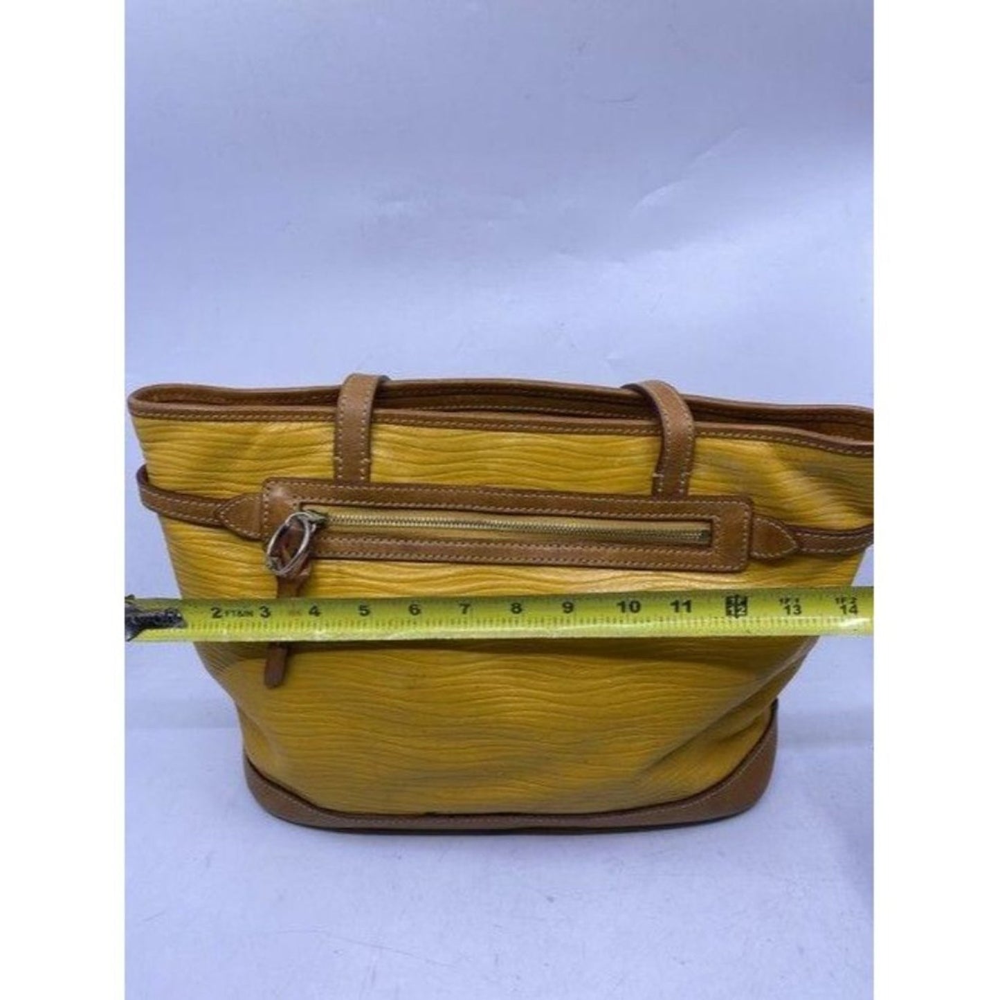 dooney and bourke yellow leather shoulder bag