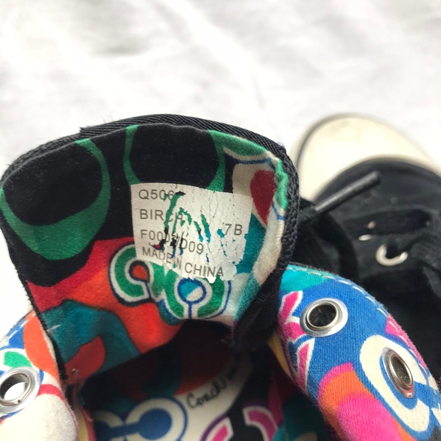 COACH Black Jacquard All Over Signature Sneaker