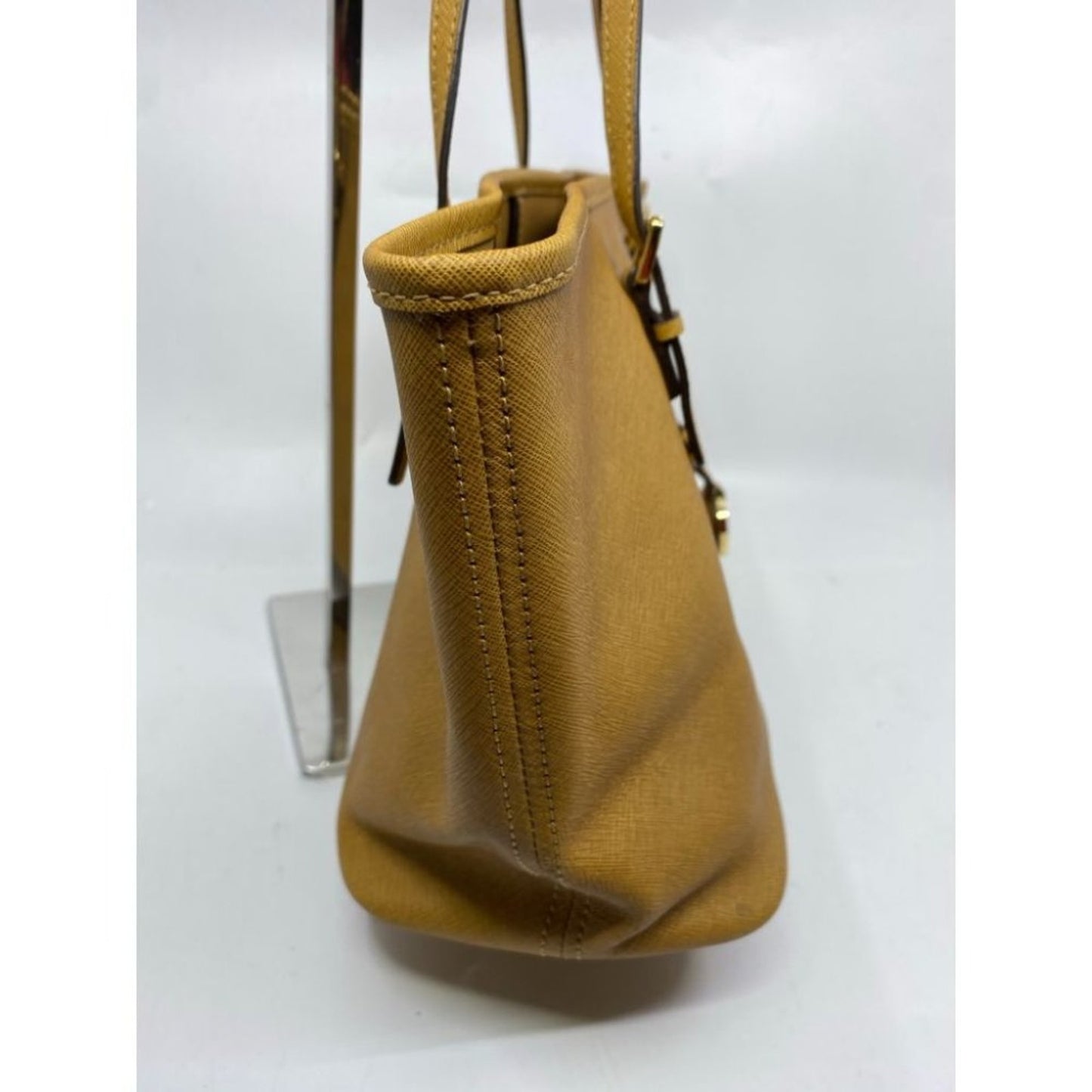 Michael Kors Orange Saffiano Leather Het Set Bag