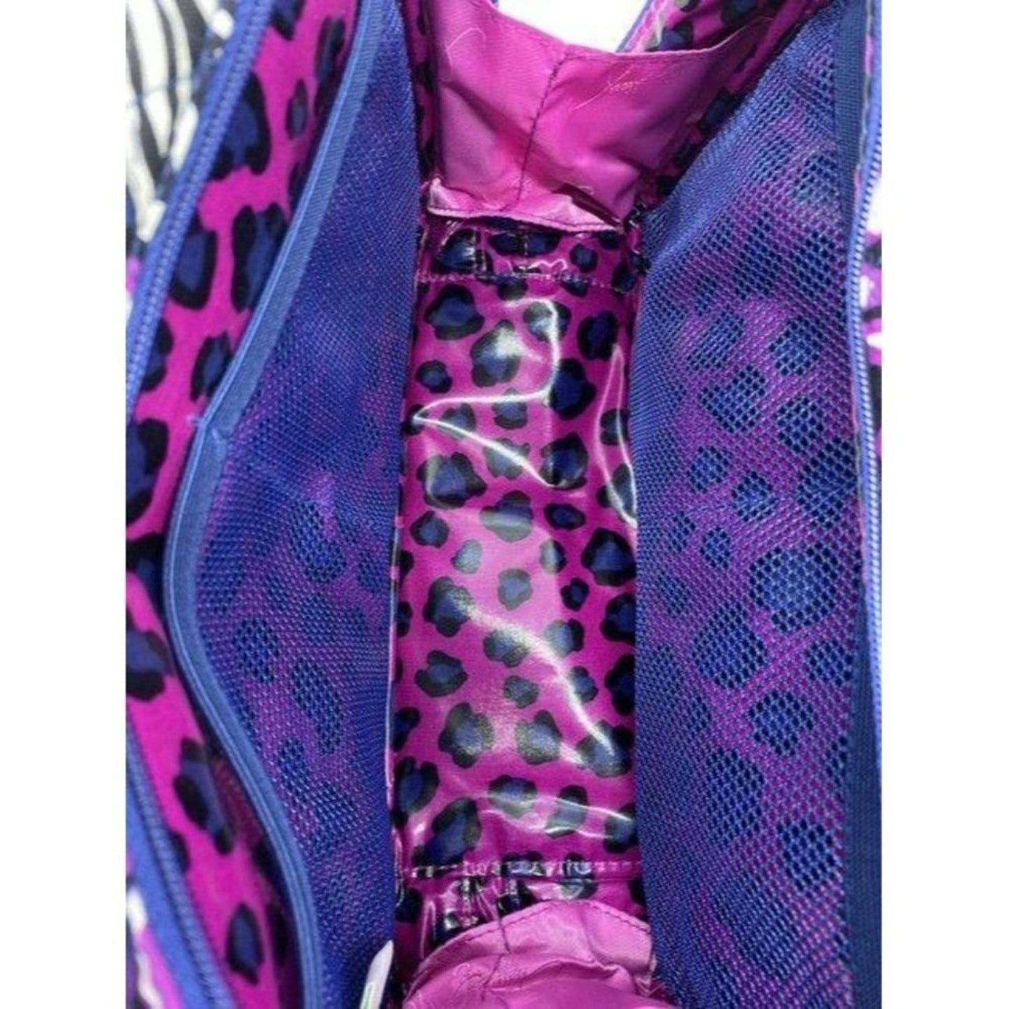 vera bradley blue purple white quilted fabric cosm