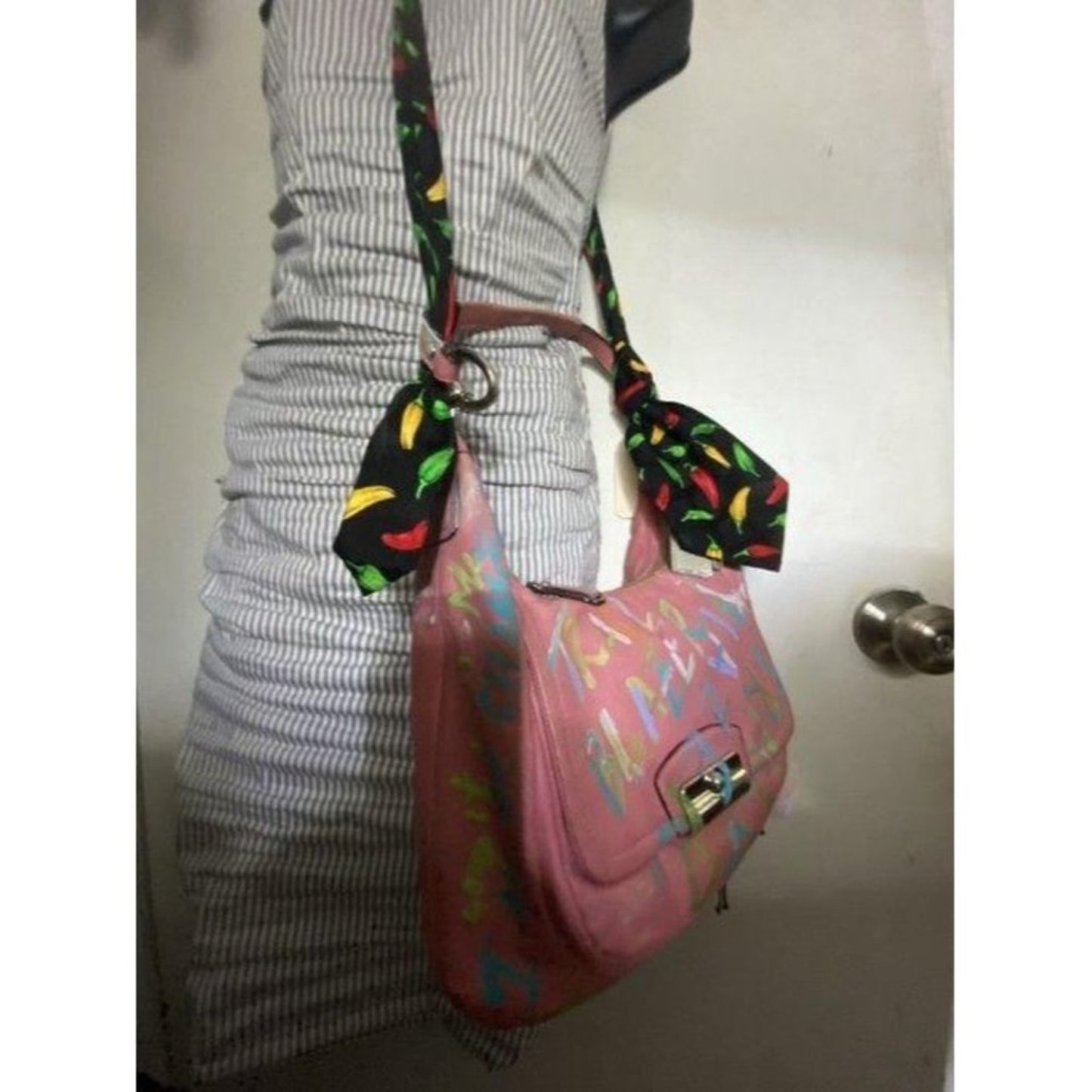 Coach w hand customized by me w applique street ar