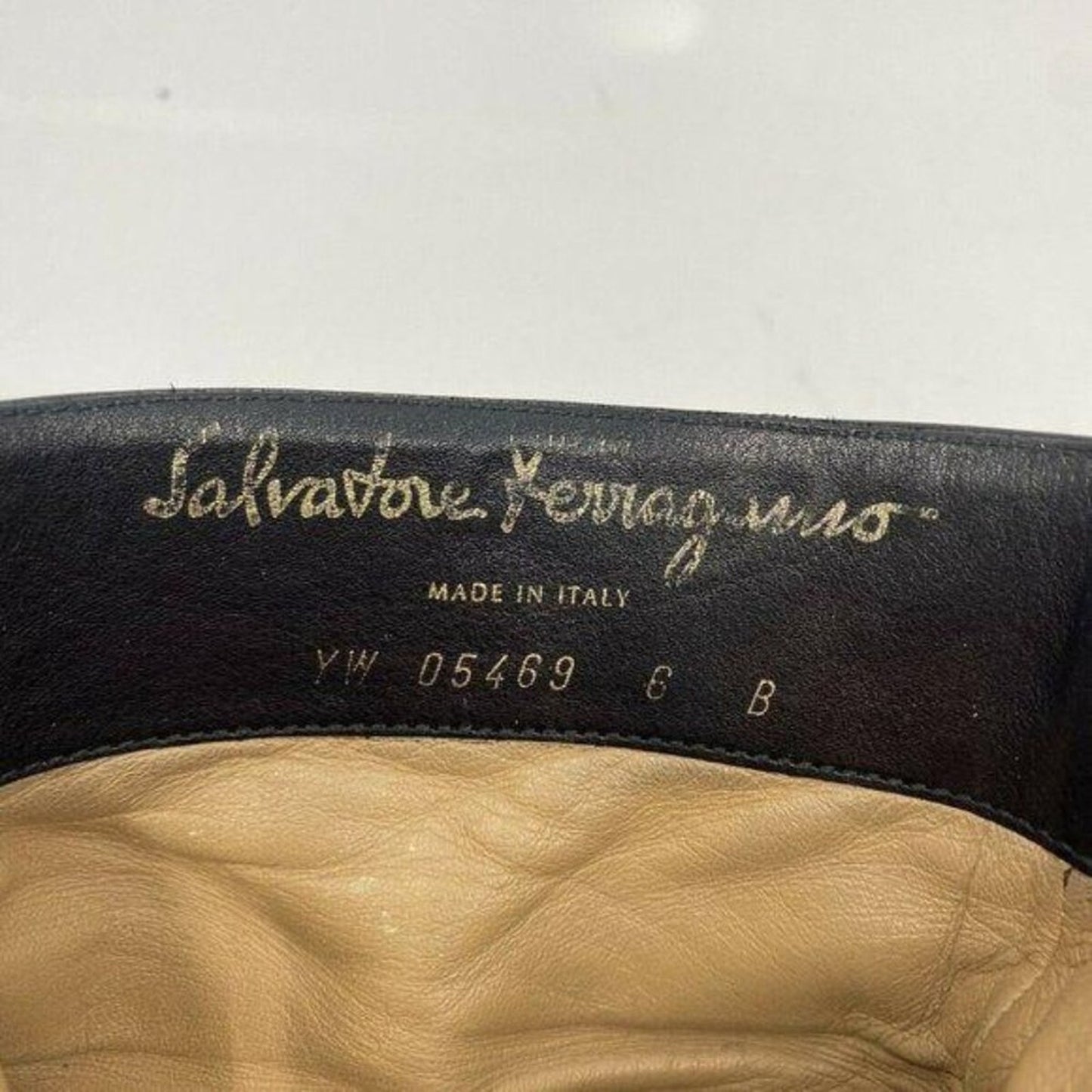 Msrp$730 SALVATORE FERRAGAMO Booties W/ Gold signa