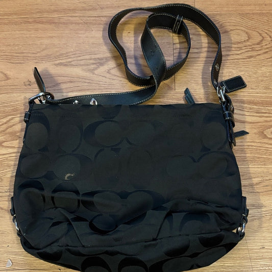 Coach Black Signature Shoulder Bag