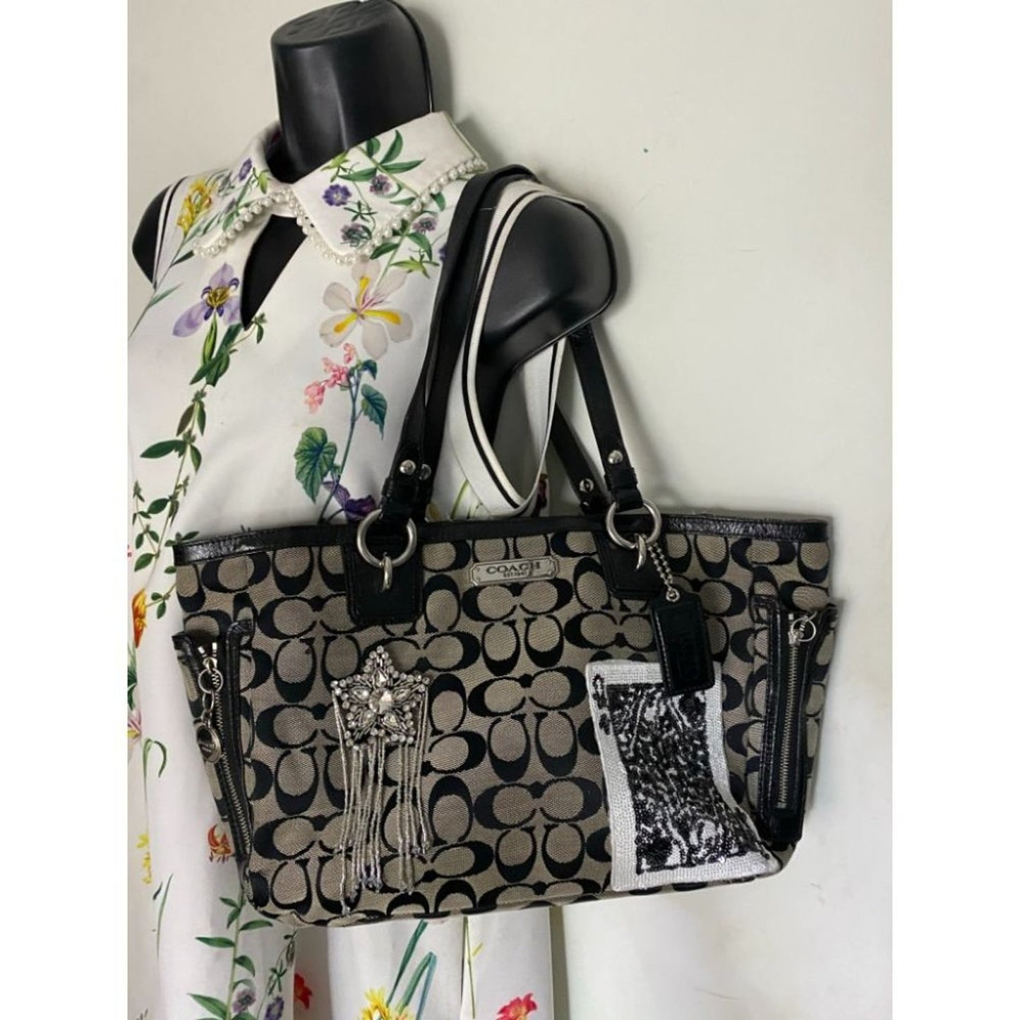 Coach Black Tote Bag Customized W/ embellishments4