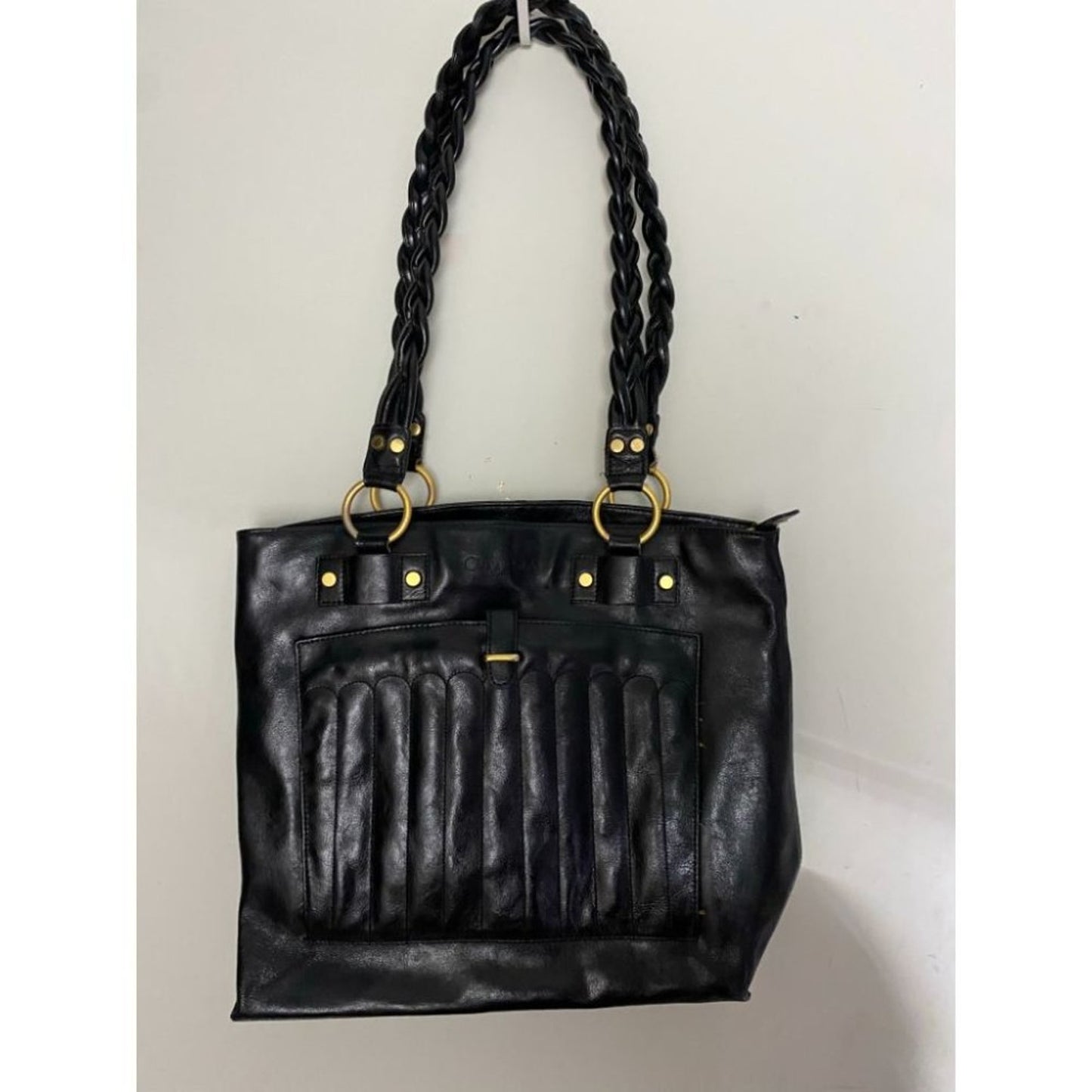 Cleo & Patek Black Leather Shoulder Bag