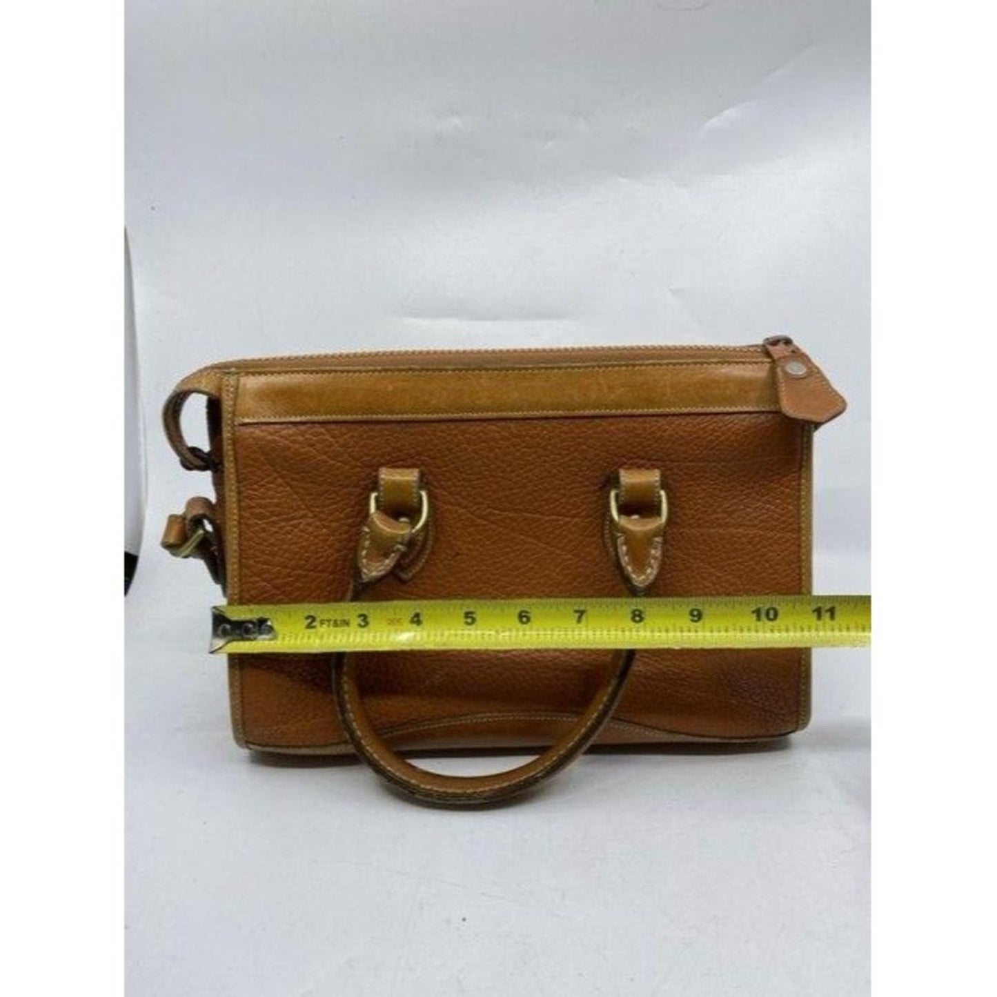 dooney and bourke vintage classic brown leather cr