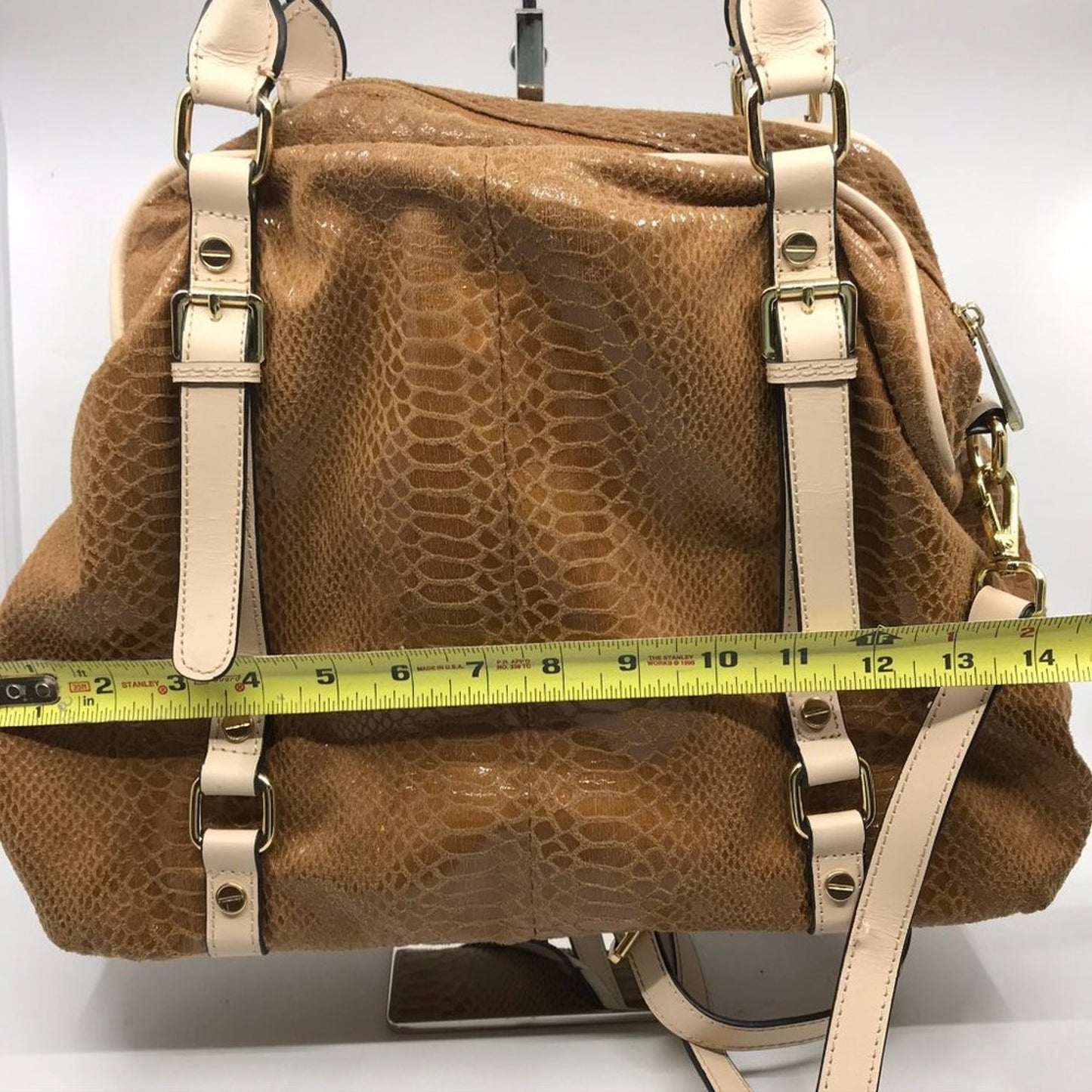 Michael Kors Snake Print Leather CrossBody Bag