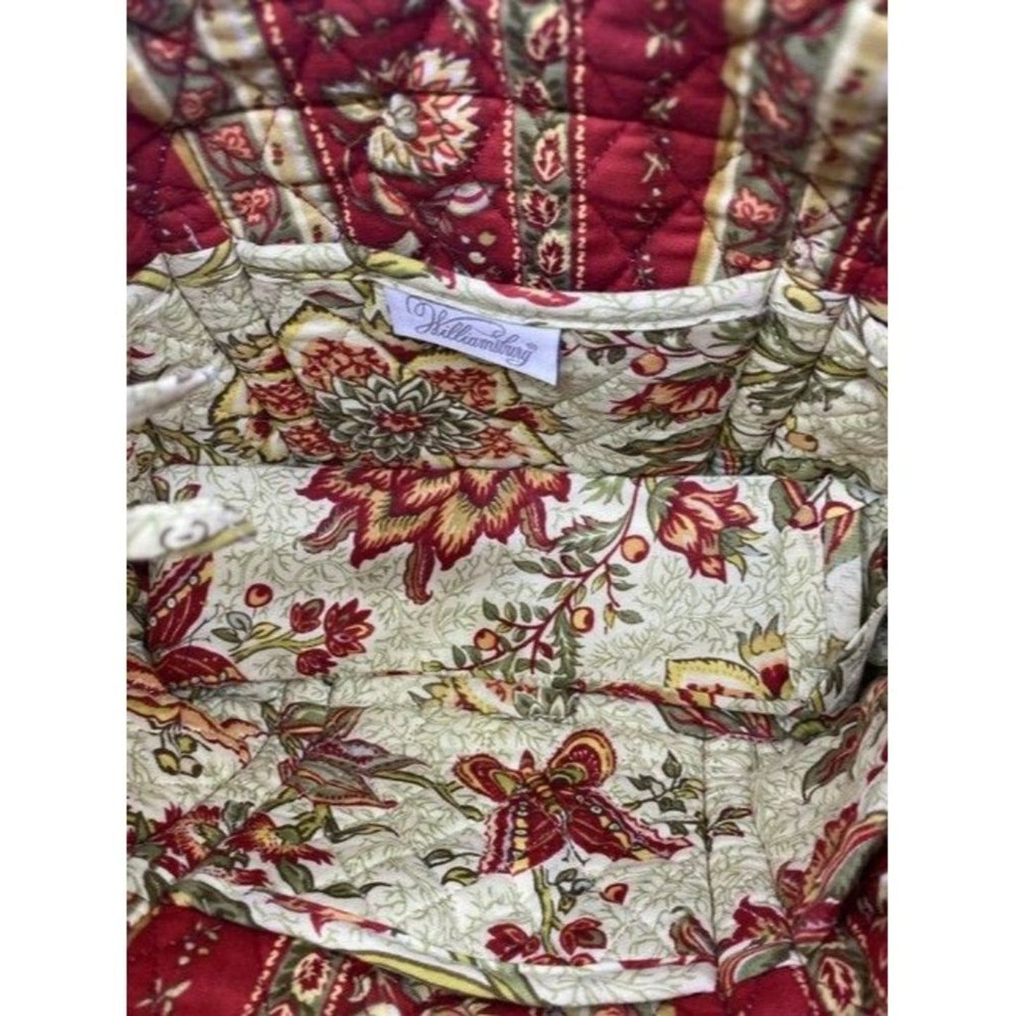 Lightweight Red Fabric Shoulder Bag