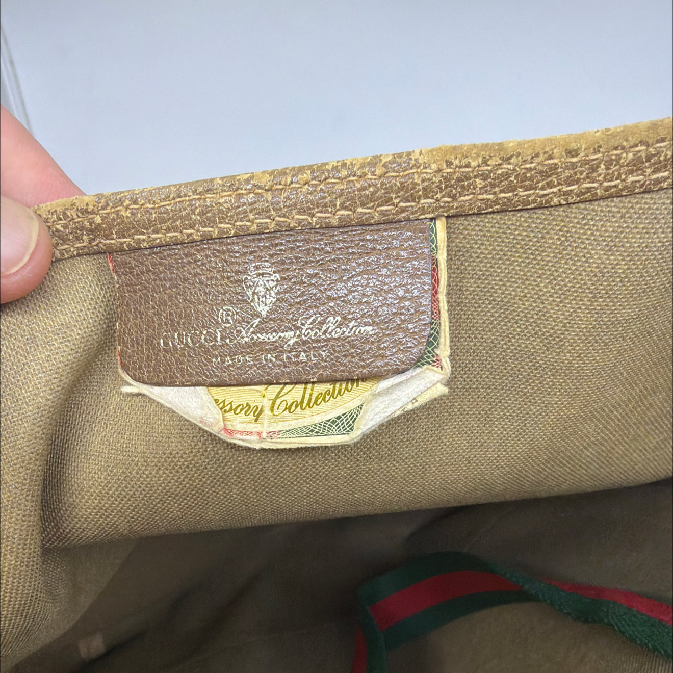 Gucci Vintage Tote Bag Beige GG Supreme Canvas
