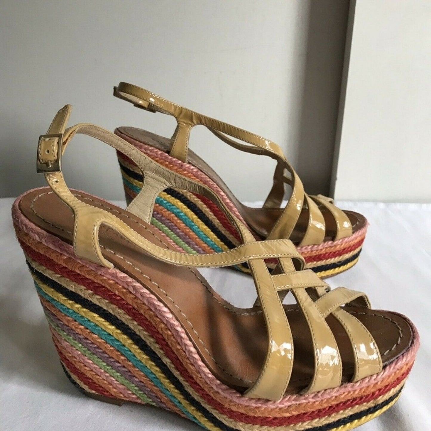 KATE SPADE Calf Hair Animal Leopard Print Peep toe