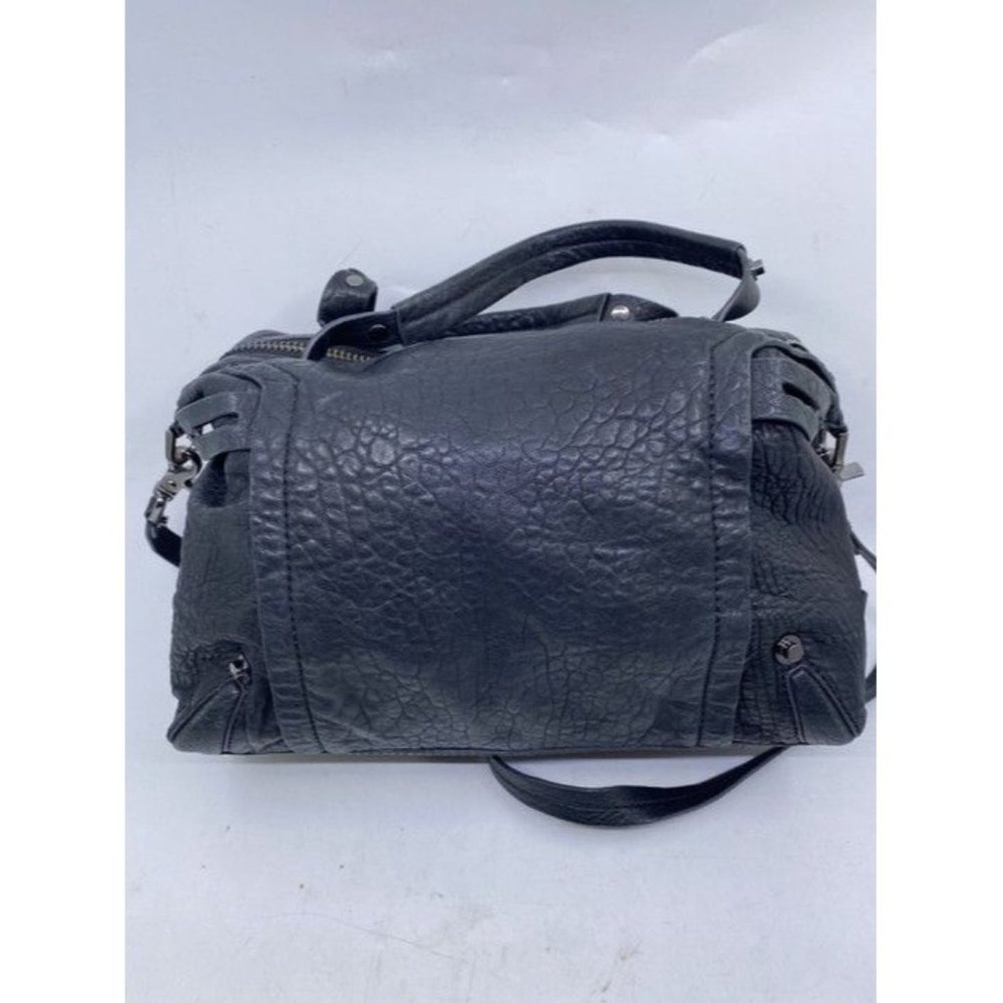 Botkier Large Convertible City Black Pebbled Leather Cross Body Bag