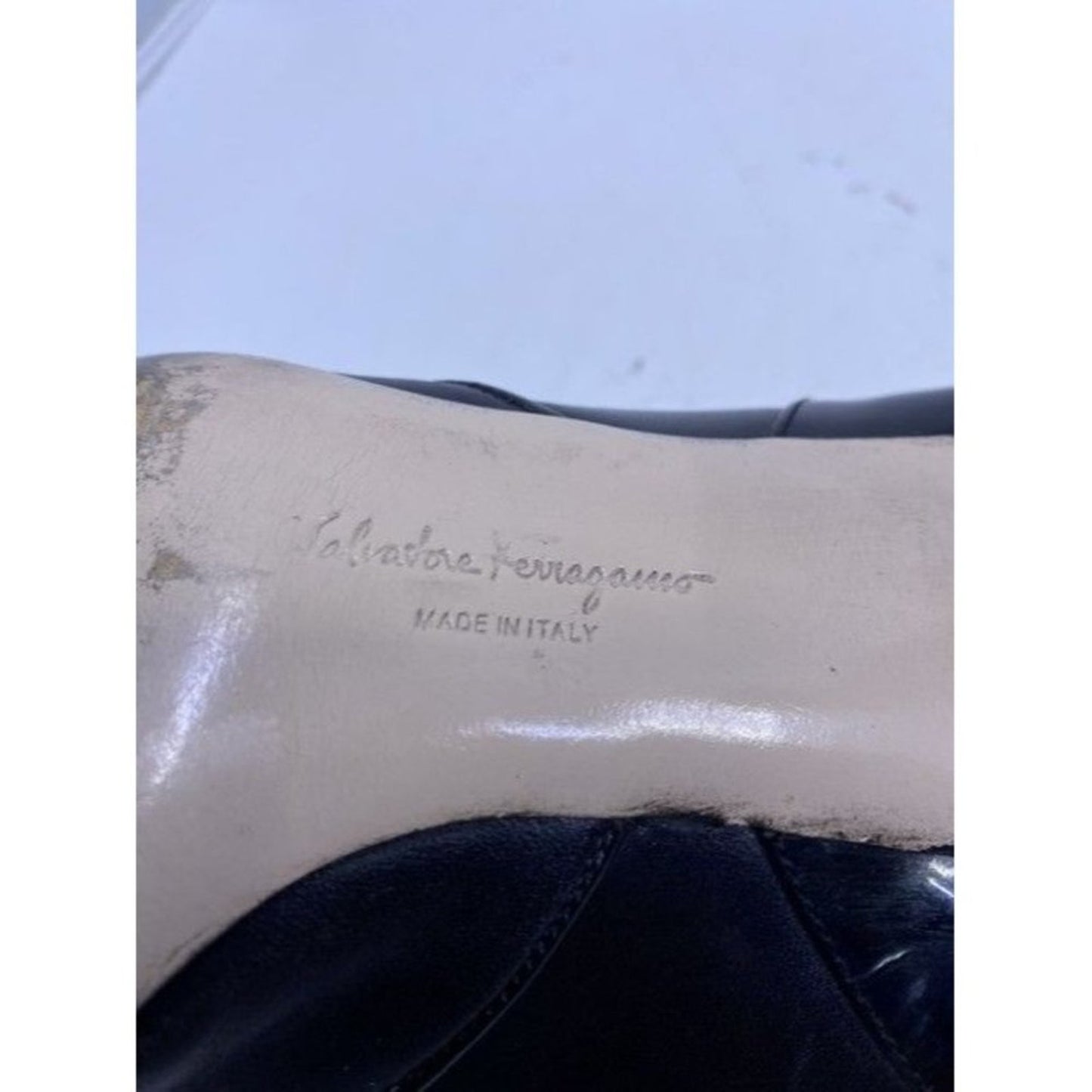 Salvatore Ferragamo Black Mara Bow Pumps Size Us