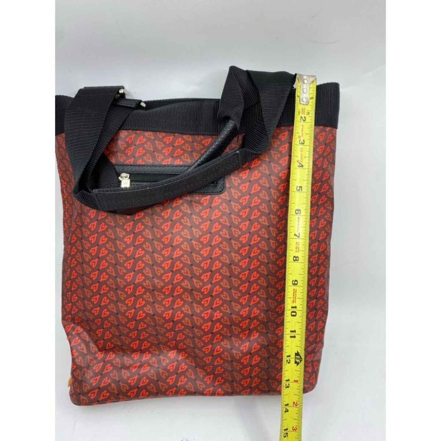 Oilcloth Orange Brown Large Nylon Tote Bag