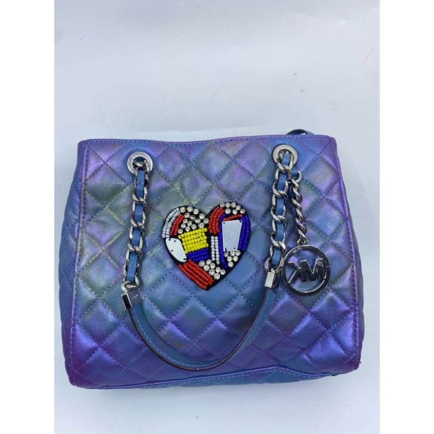 Michael Kors Blue Purple Customized Tote Bag