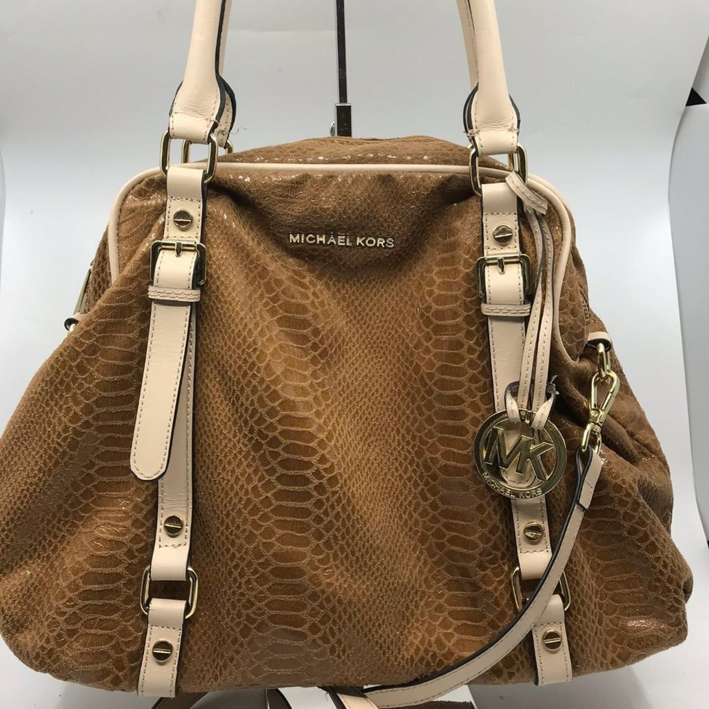 Michael Kors Snake Print Leather CrossBody Bag