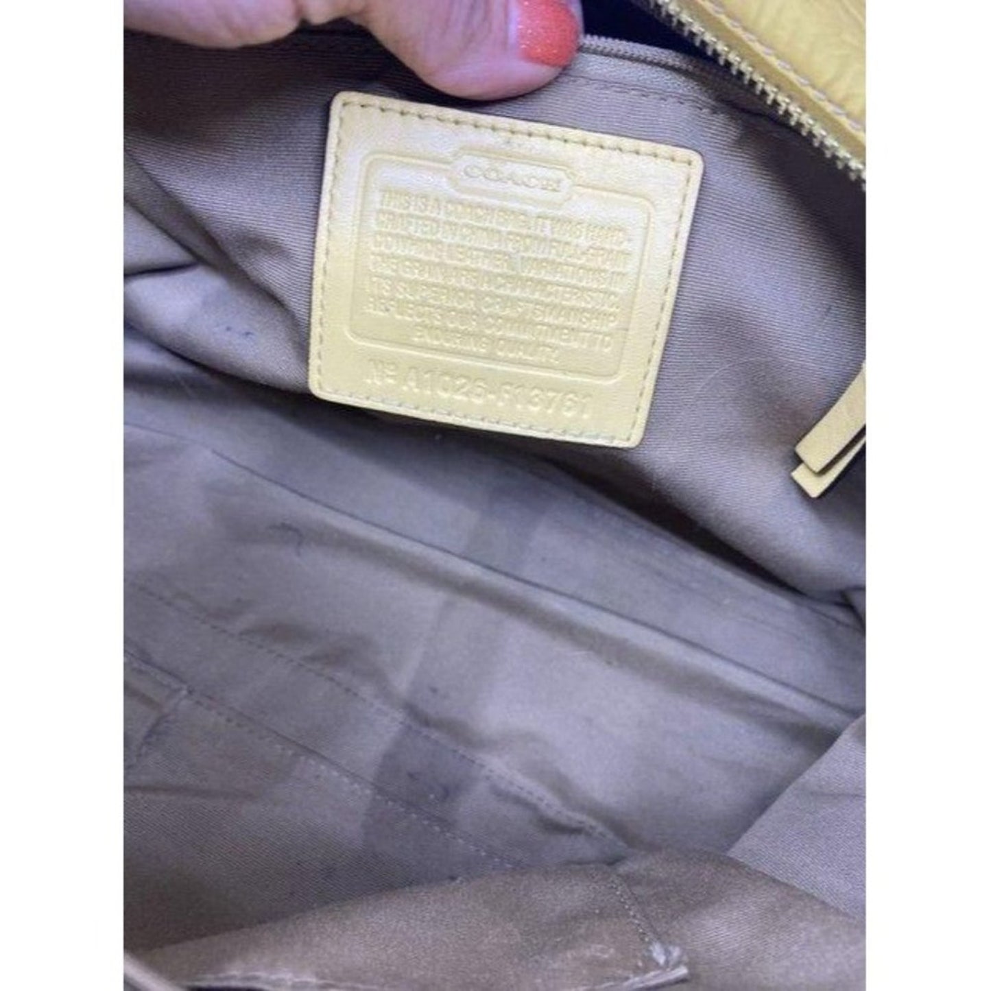 coach w w detachable specialty tie accent yellow s
